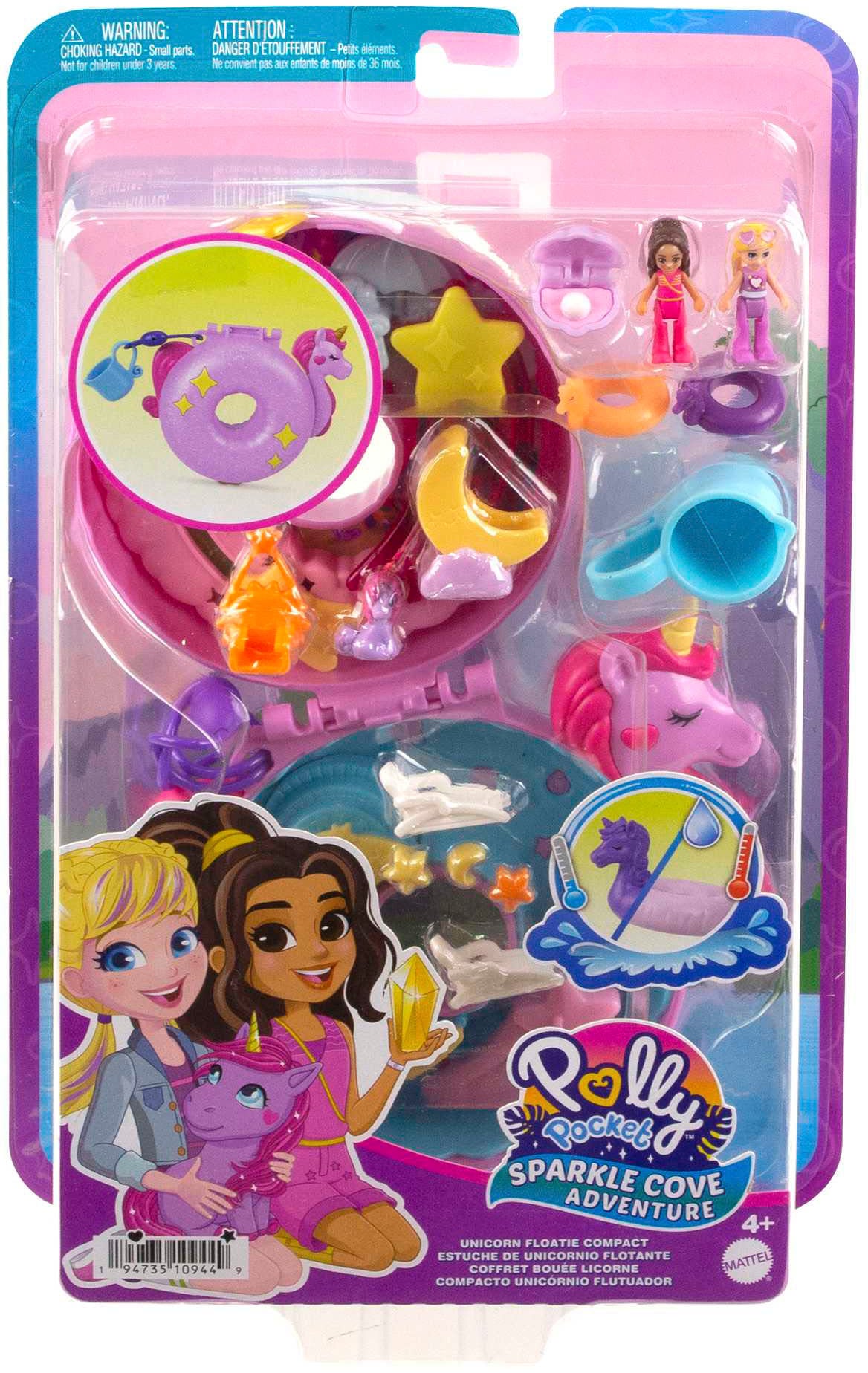 Polly Pocket Spielwelt »Sparkle Cove Adventure Einhornfloß«