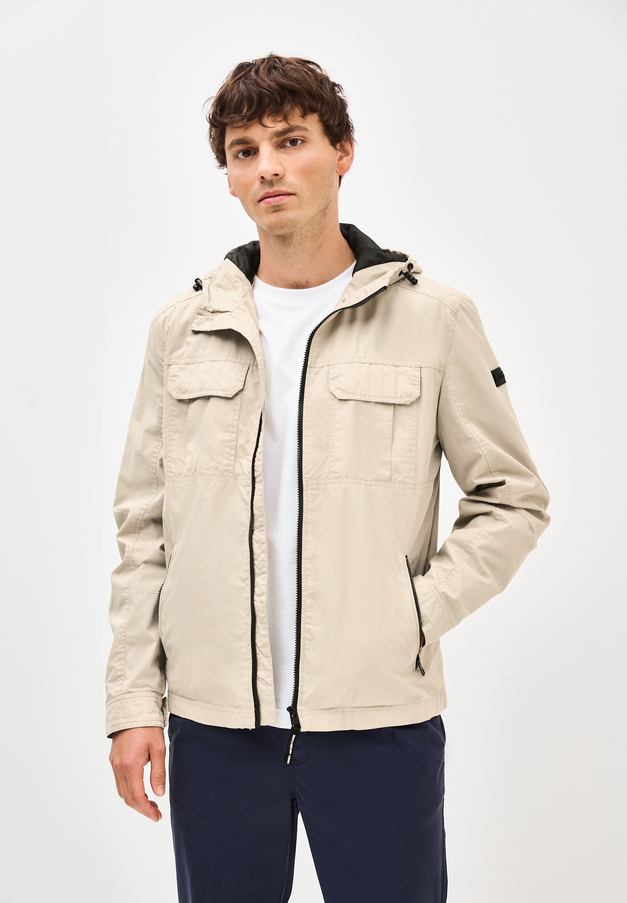 STREET ONE MEN Funktionsjacke, mit Kapuze, mit Kapuze mit Tunnelzugband günstig online kaufen