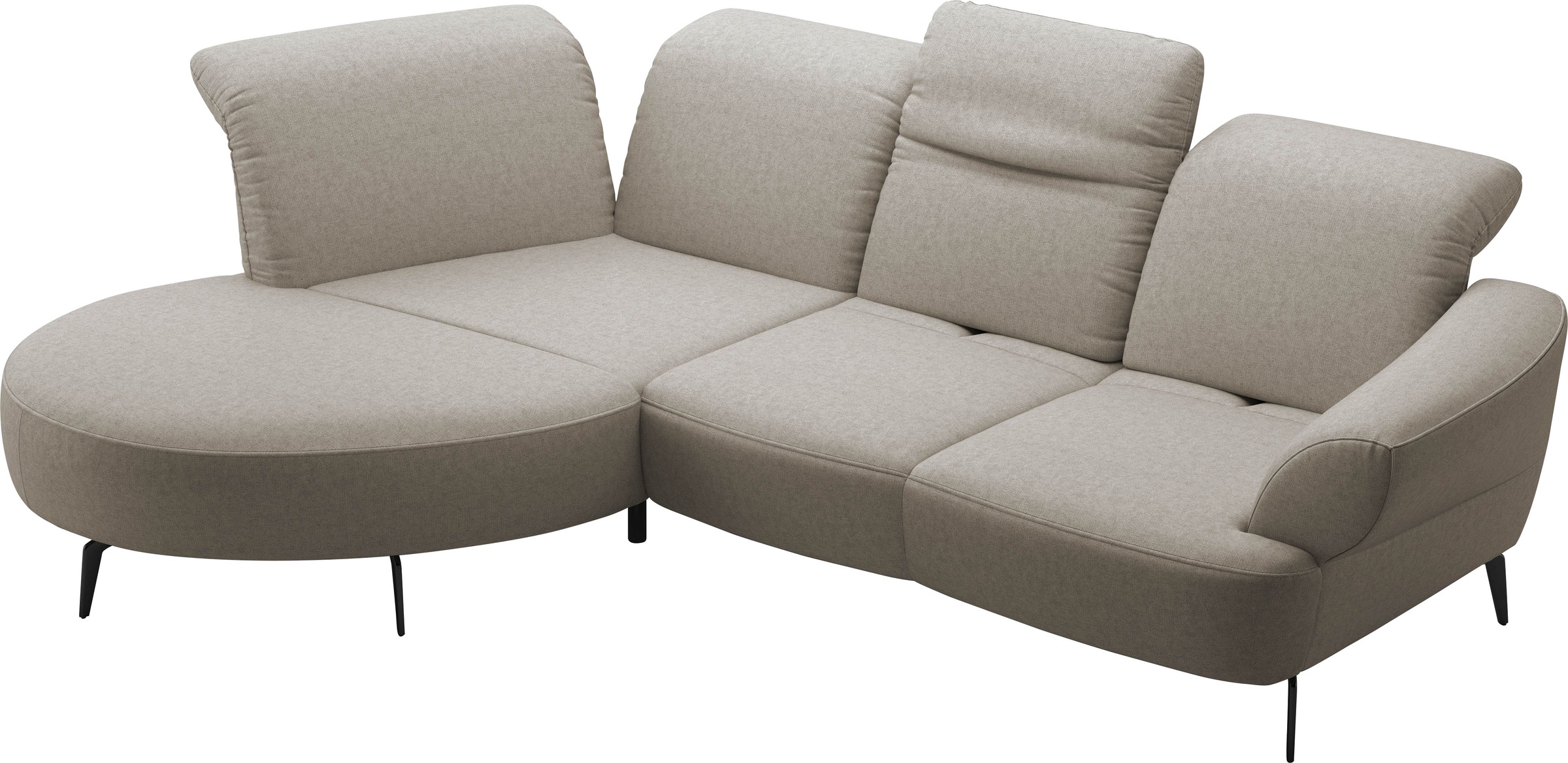 sit&more Ecksofa »Dance«, inkl.System Click&Seat und Sitztiefenverstellung