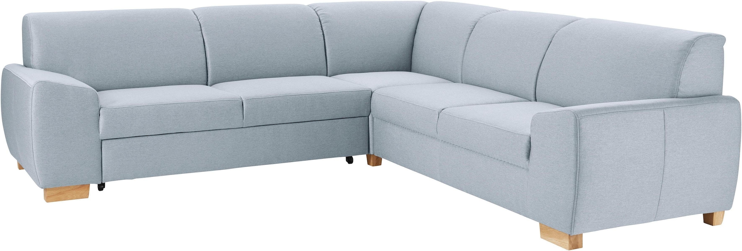 DOMO collection Ecksofa »Incanto kubische Formensprache, komfortabel, flache Armlehnen, L-Form«, wahlweise mit Bettfunktion