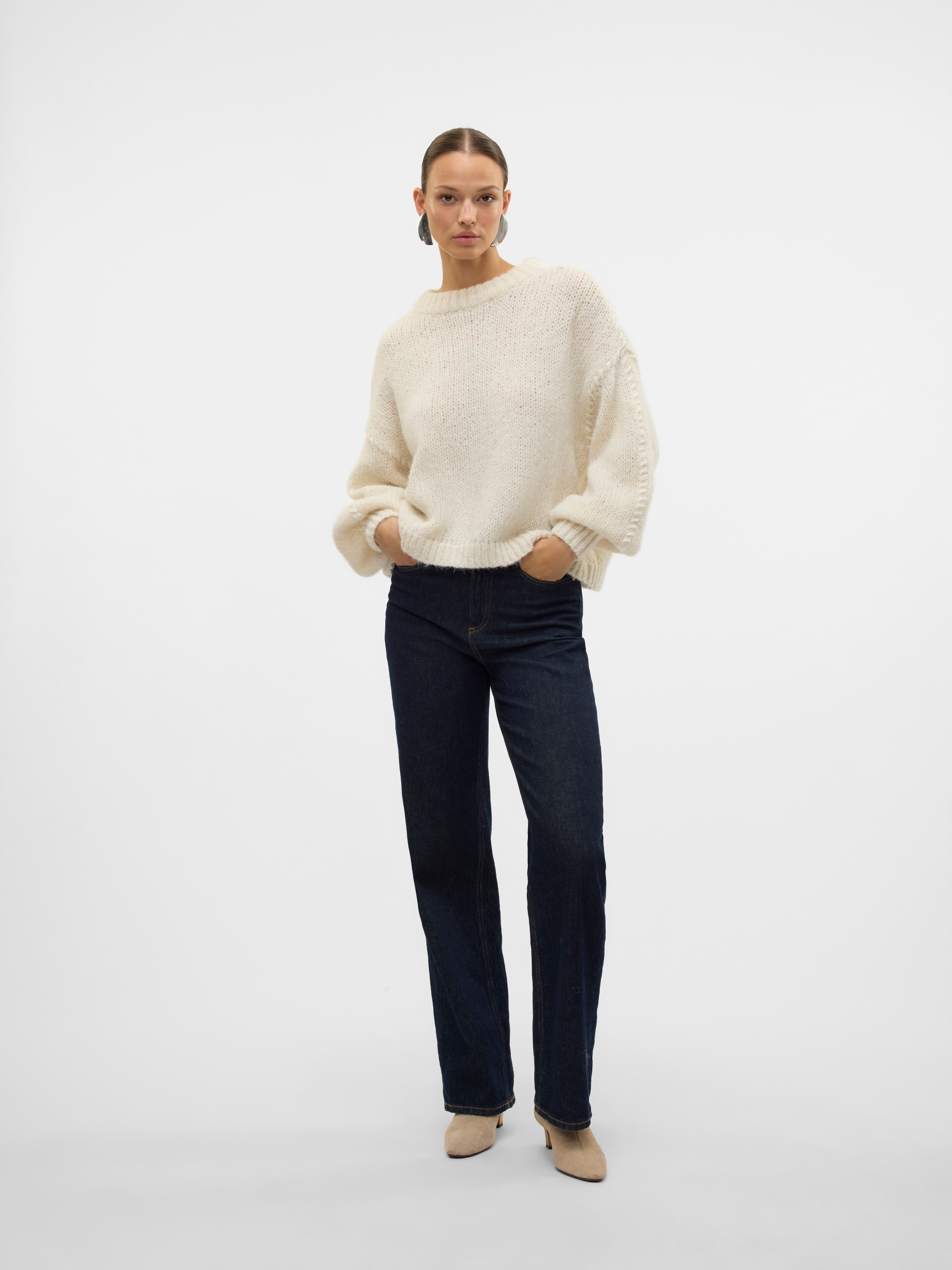 Vero Moda Rundhalspullover »VMFENG LS O-NECK PULLOVER GA BOO«