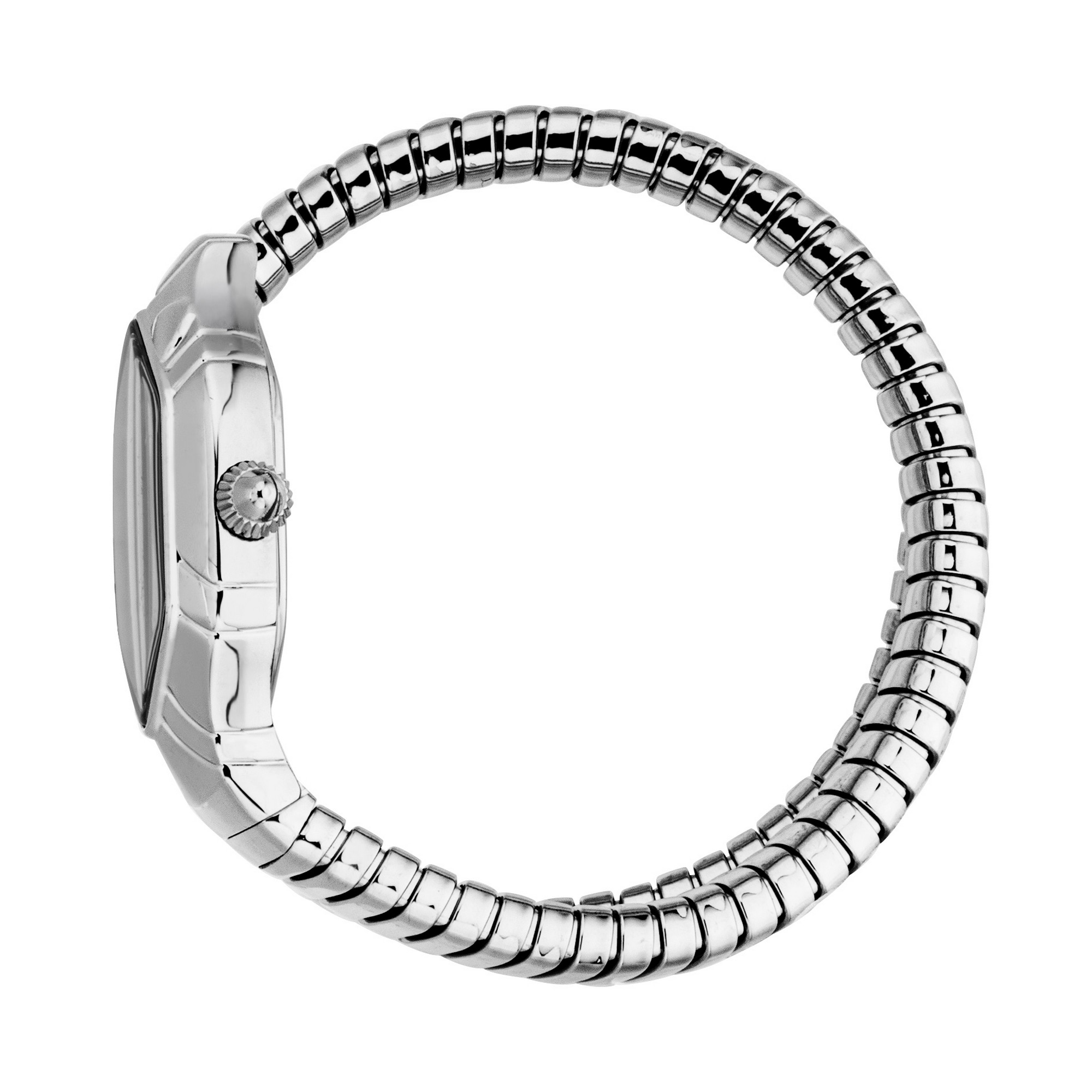 Just Cavalli Time Quarzuhr »Signature Snake« Armbanduhr, Edelstahlarmband, analog, Kristallsteine