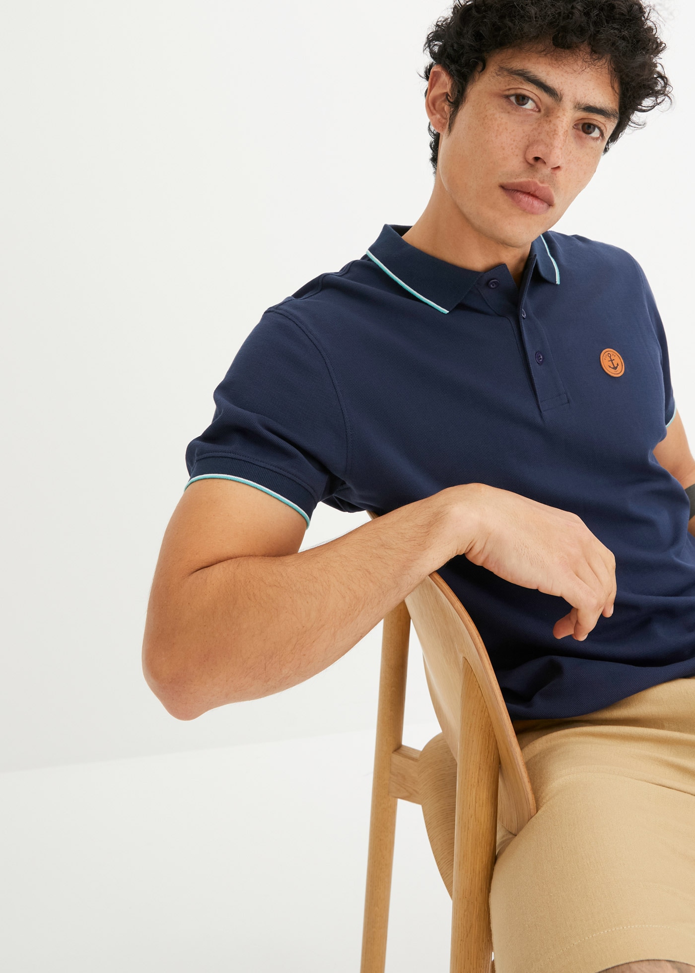 bonprix Poloshirt »Piqué-Poloshirt aus reiner Baumwolle«, Piqué-Poloshirt aus reiner Baumwolle
