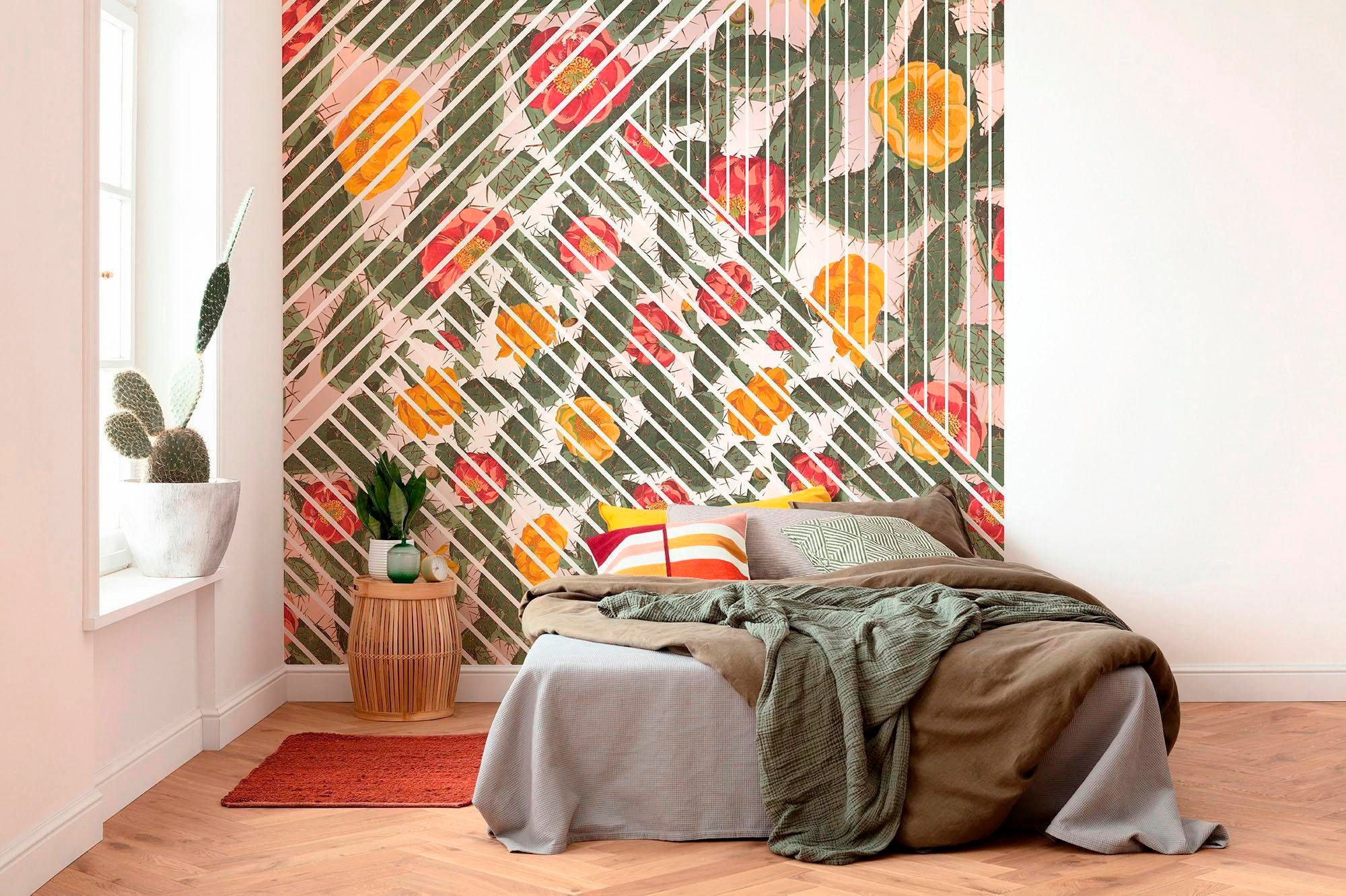 Komar Vliestapete »Digitaldruck Vlies - Cactus - Größe 300 x 280 cm«, bedruckt, Wohnzimmer, Schlafzimmer