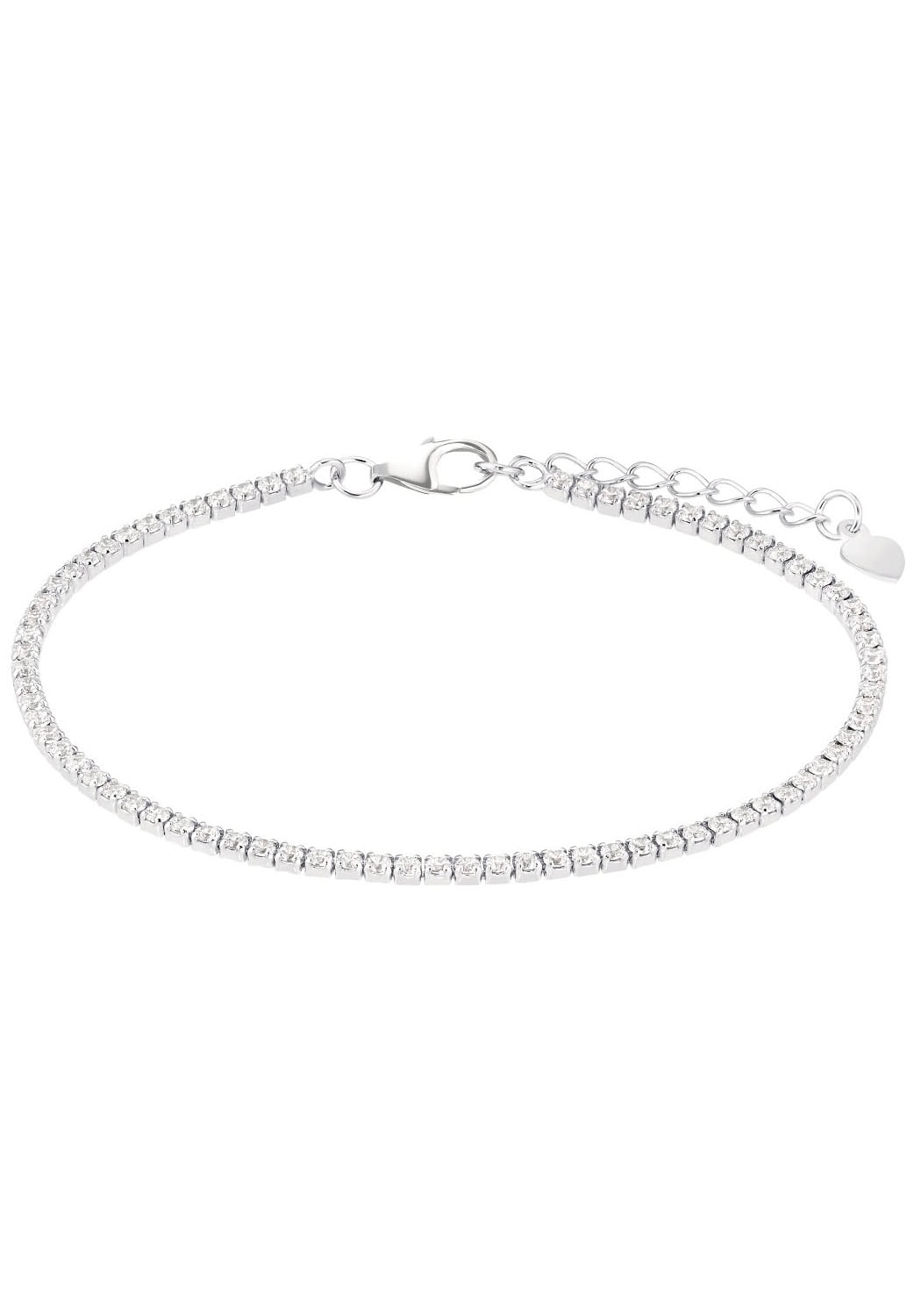 AMOR Damen Tennisarmband "Classiv Silver", Silber 925 (Sterlingsilber), silber, Silber 925 (Sterlingsilber), Armbänder, mit Zirkonia (synth.)