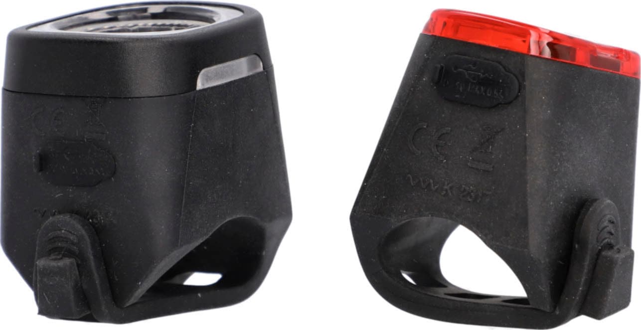 Fischer Bike Schwarz Fahrradbeleuchtung Fischer Fahrrad "Akku Beleuchtungsset Square 40/20 Lux", Fahrradlampen - Image 4