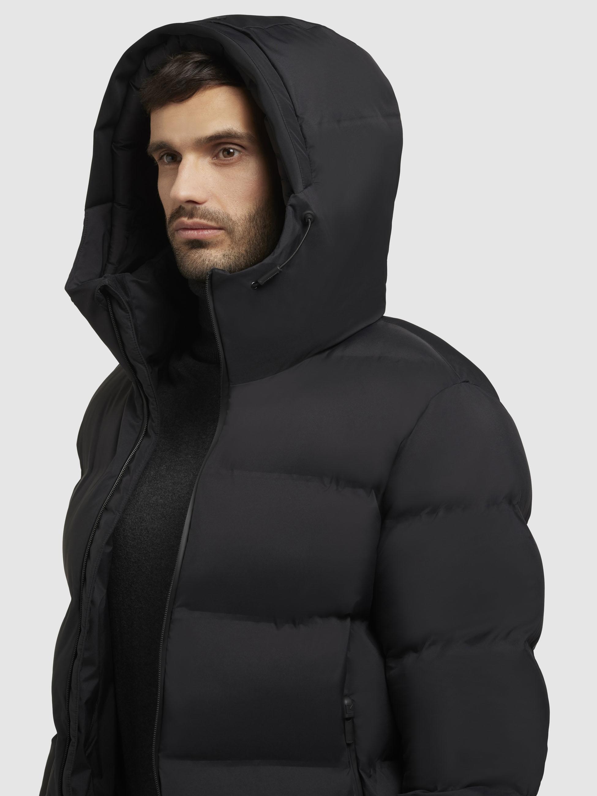 khujo Steppmantel »Caius2-YM«, Stylischer Herren Wintermantel mit Kapuze