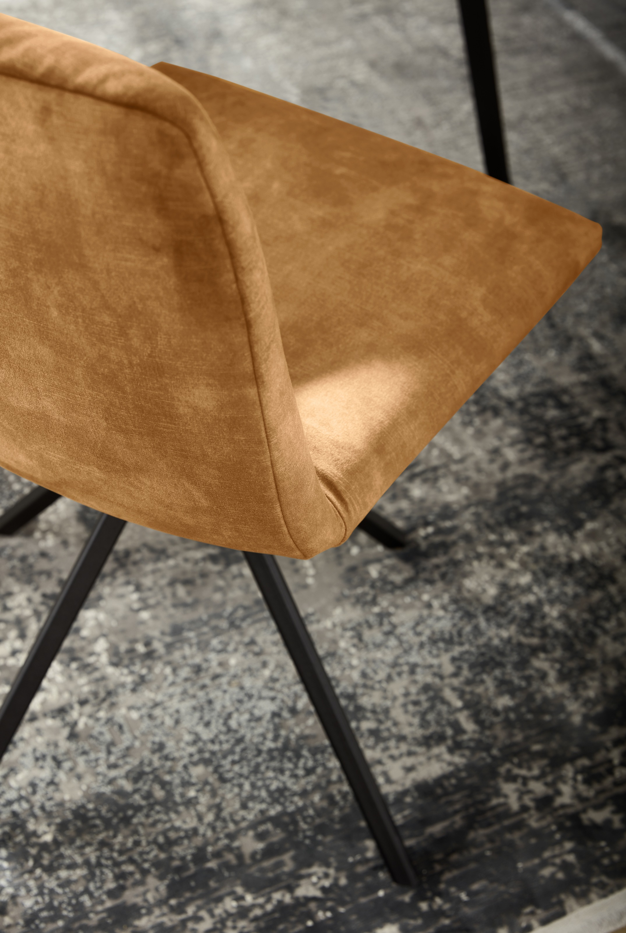 Musterring Polsterstuhl »JustB! SP500« () 1 Stk.mit Armlehne, wahlweise mit Drehfunktion, Stativgestell in schwarz