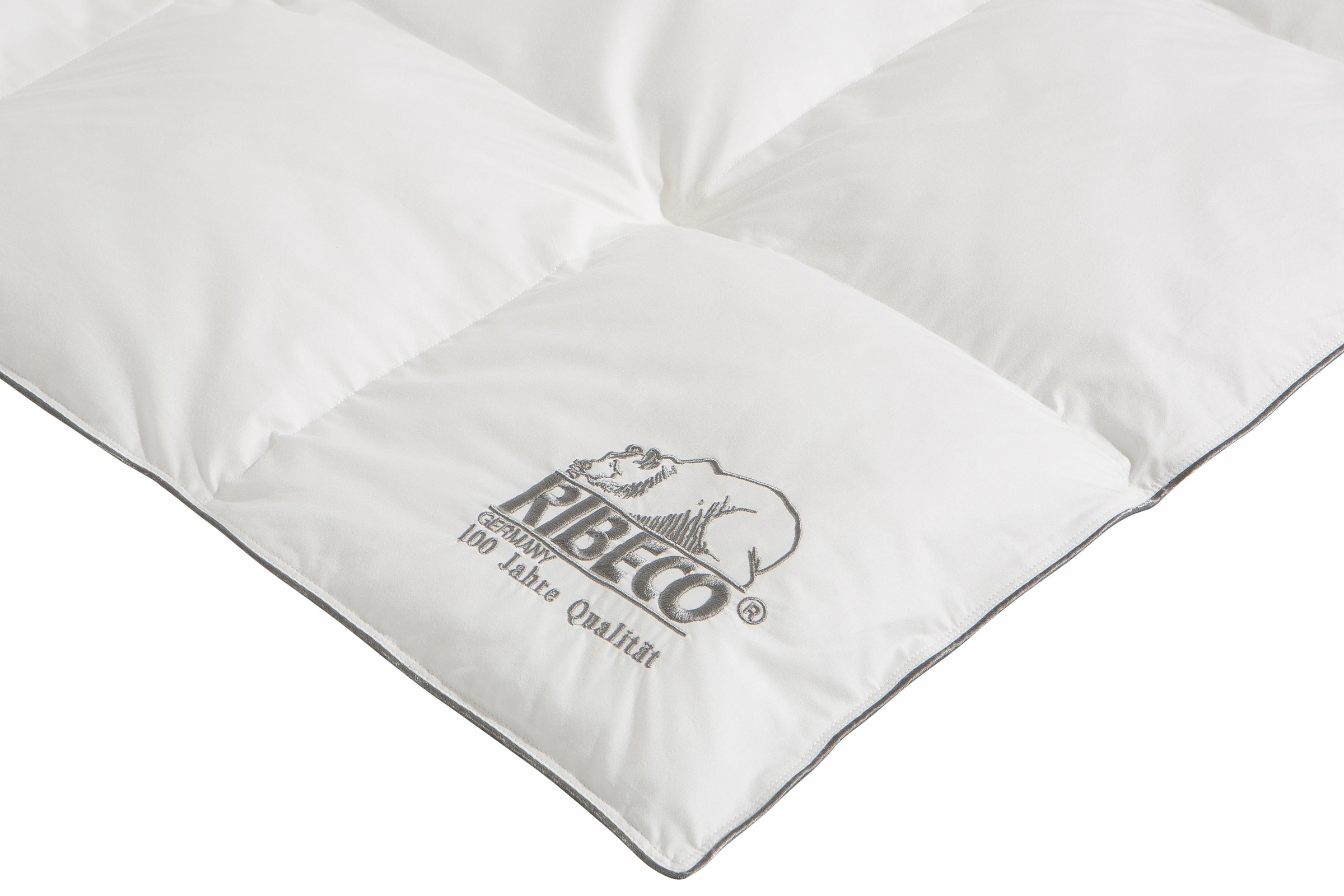 RIBECO Kunstfaserbettdecke "Marie" normal Füllung Microfaser Bezug Baumwoll günstig online kaufen