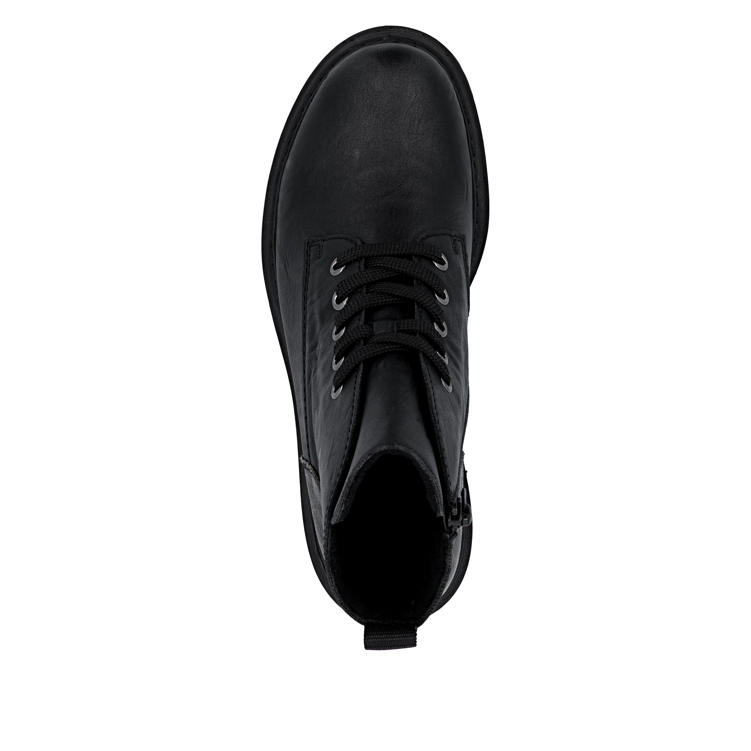 Rieker Schnürboots, Schnürstiefelette, Profilsohle, mit praktischem Innenreißverschluss