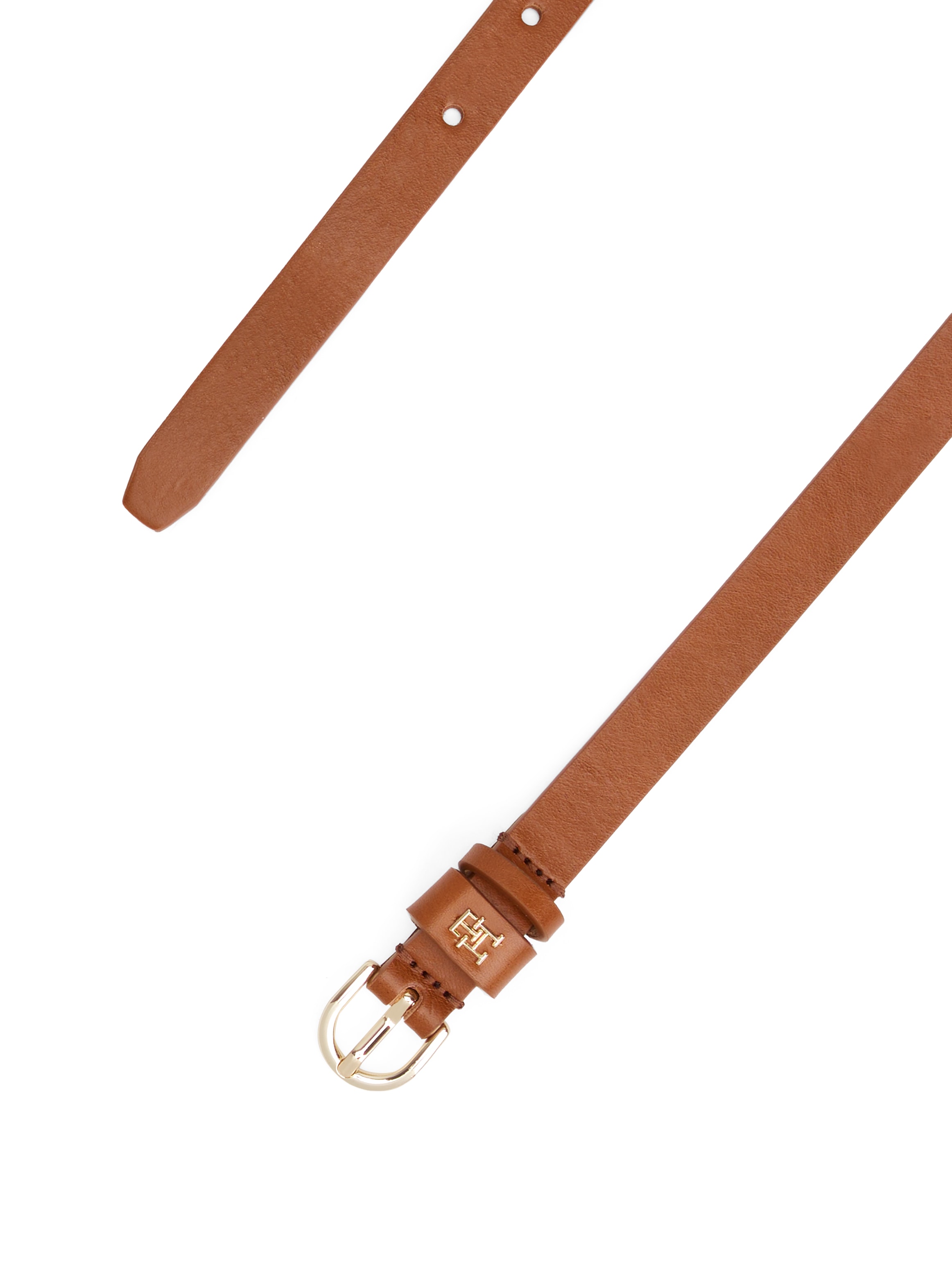 Tommy Hilfiger Ledergürtel »ESSENTIAL EFFORTLESS 1.5« Ovale Einfachdornschließe, Logoemblem