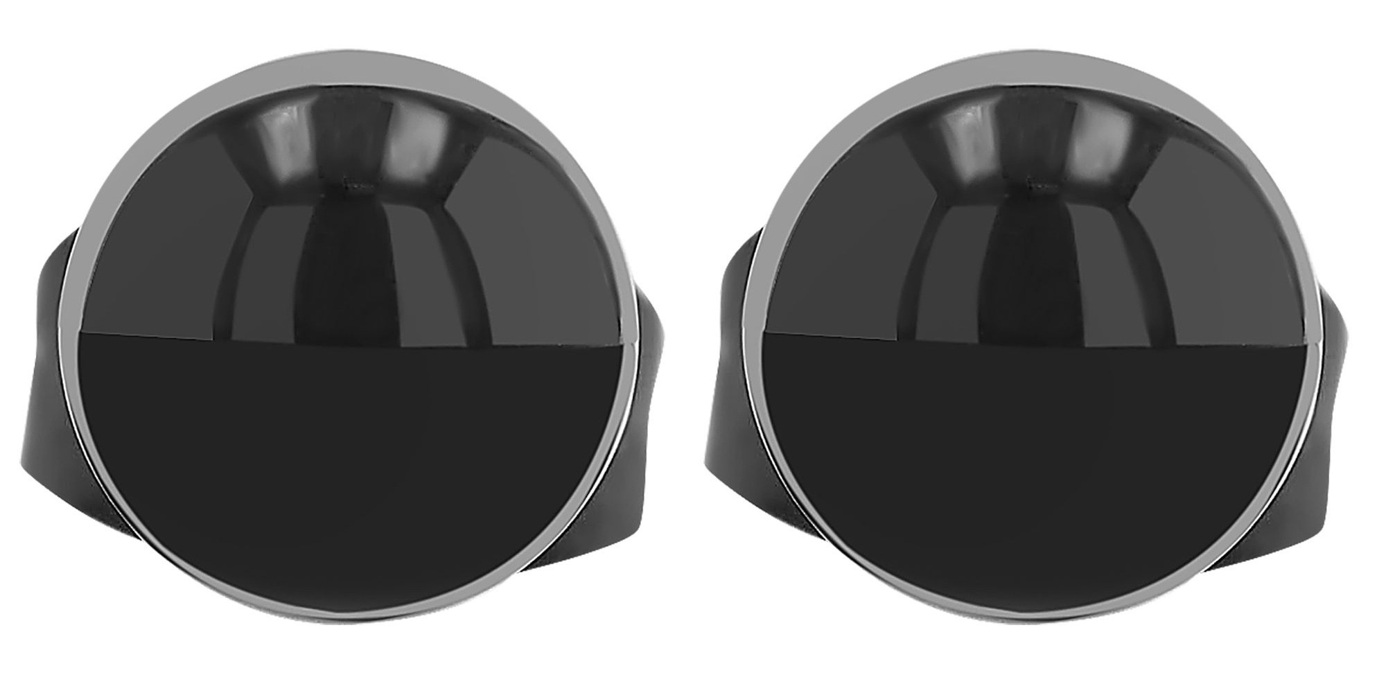 Adelia's Kip Stud Earrings Black 0.6cm 2