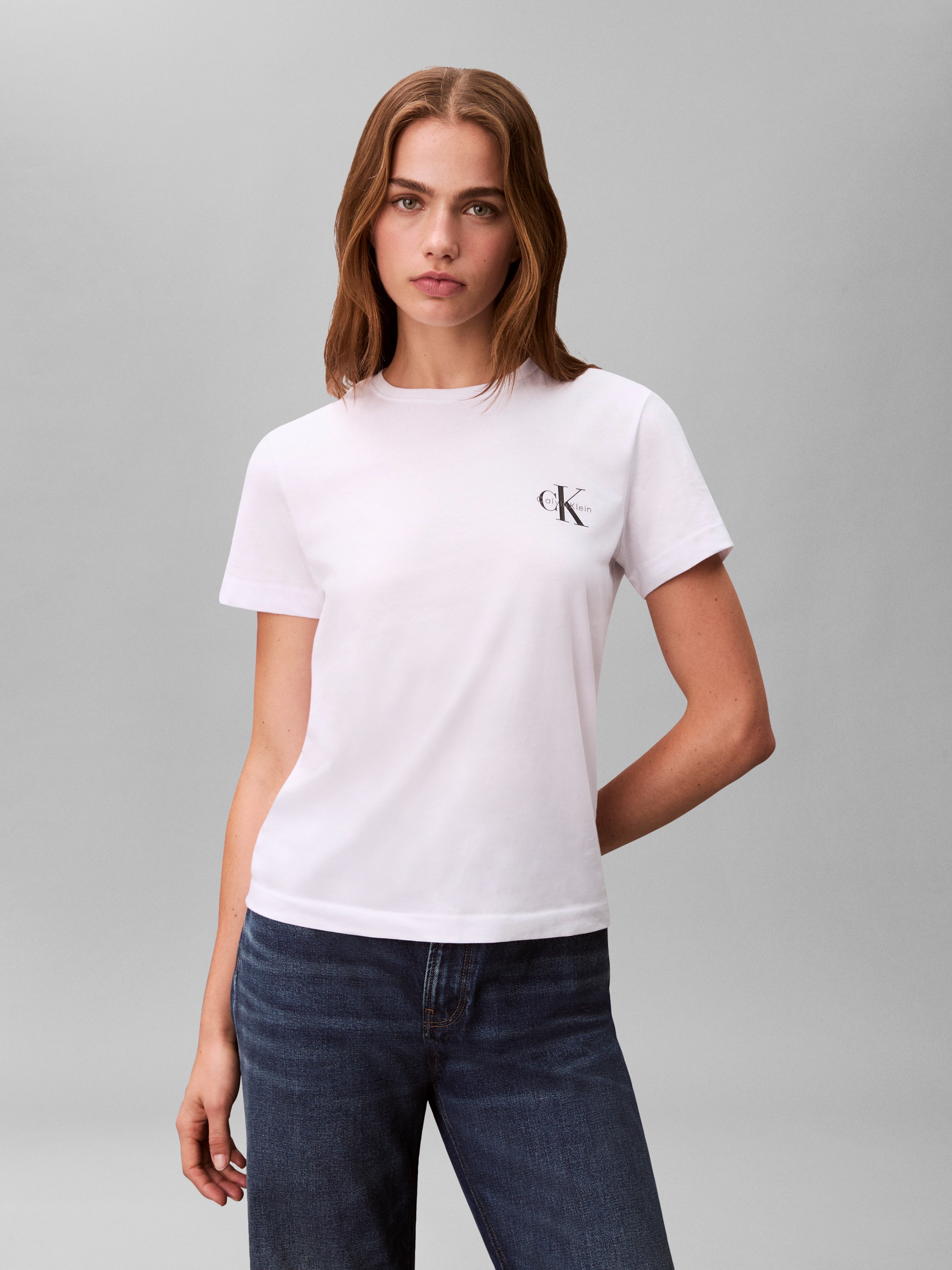 Calvin Klein Jeans T-Shirt "A- Logo CN 2 Pack Tee", 2 tlg. günstig online kaufen