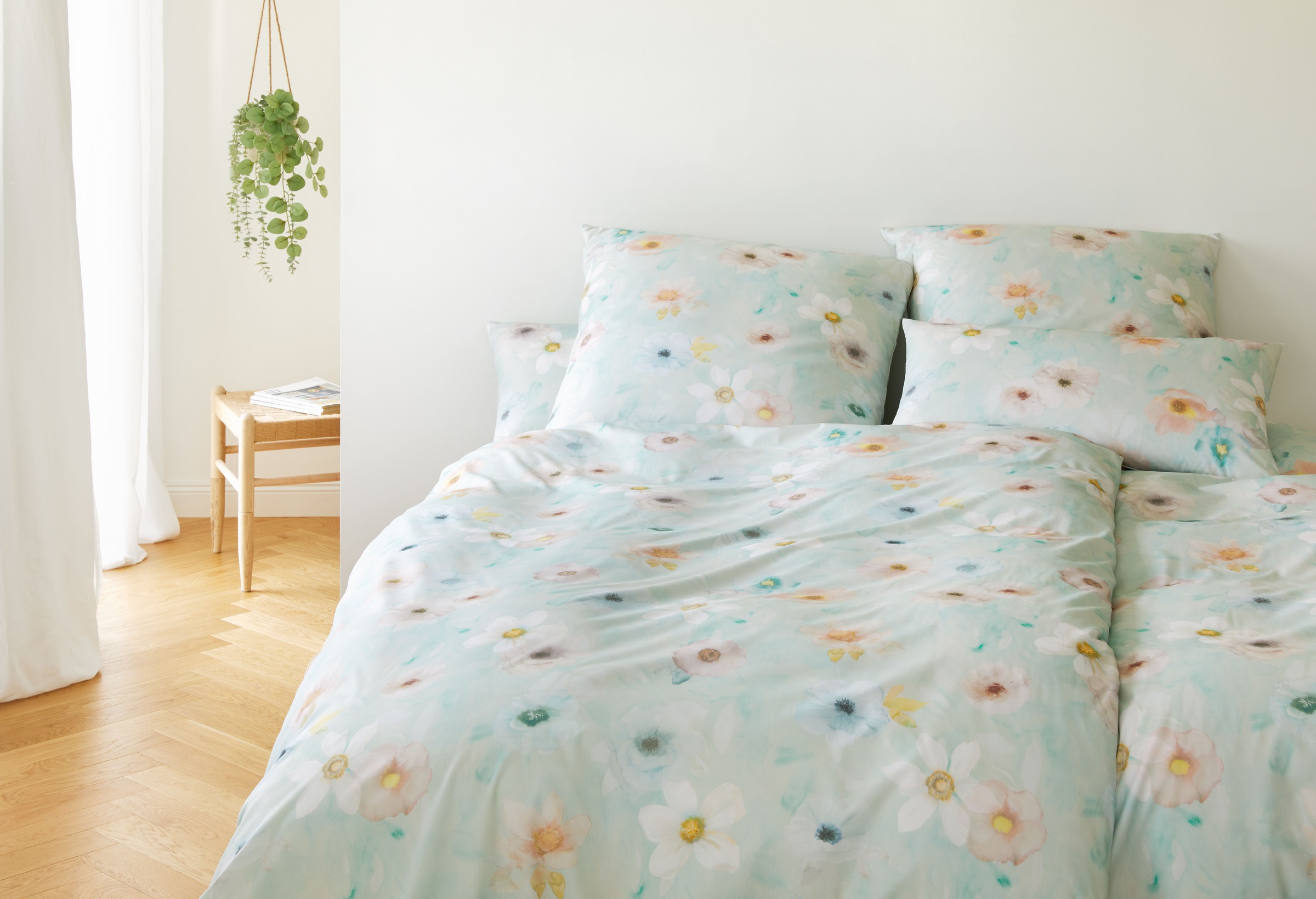 Elegante Bettwäsche "Pastel Jersey" 2 Stk. angenehmes Hautgefühl günstig online kaufen