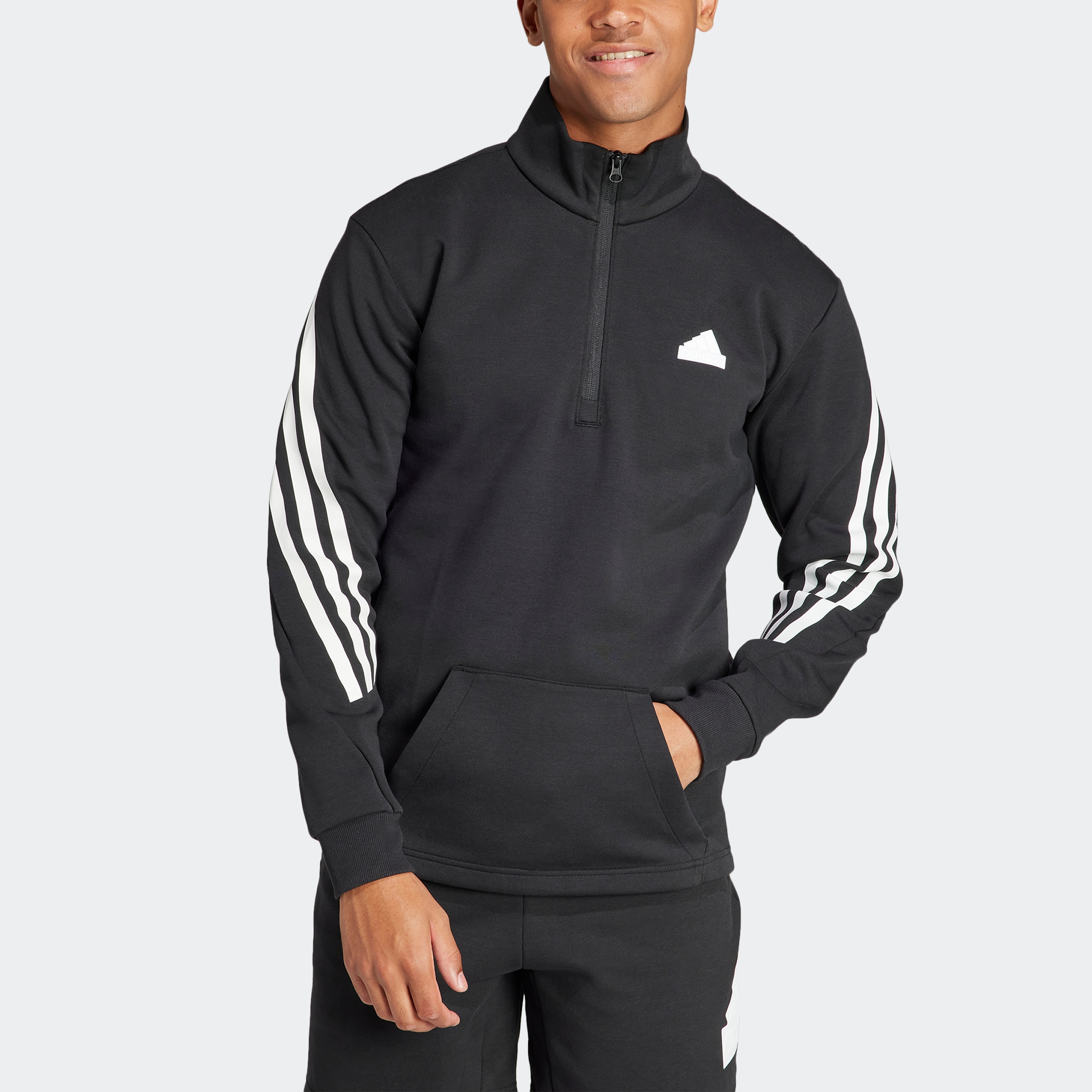 adidas Sportswear Rollkragenpullover "M FI 3S HALFZIP" günstig online kaufen