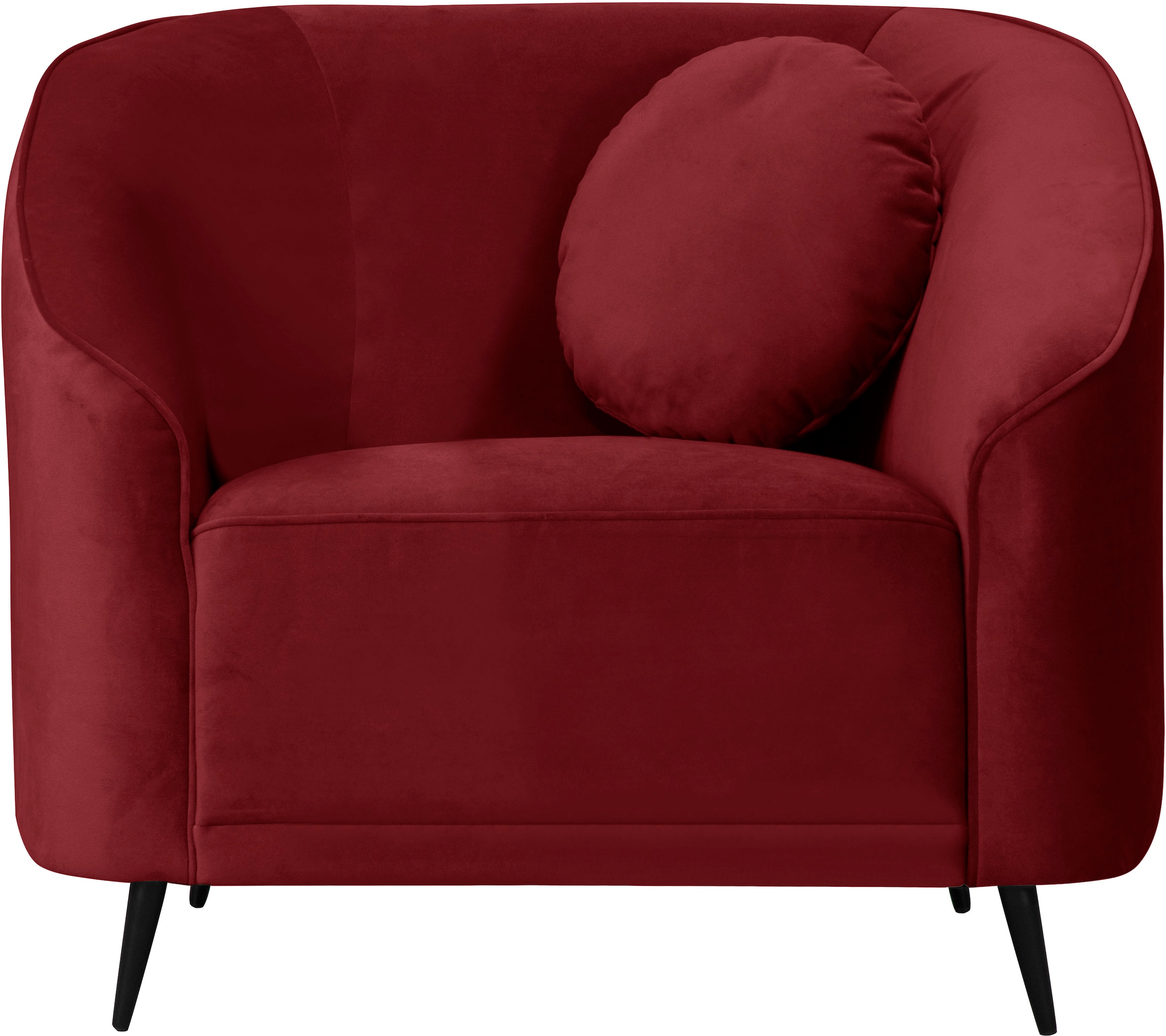 Home affaire Sessel "Ashly" in 3 Bezugsvarianten, Bouclé, Samtoptik und Str günstig online kaufen