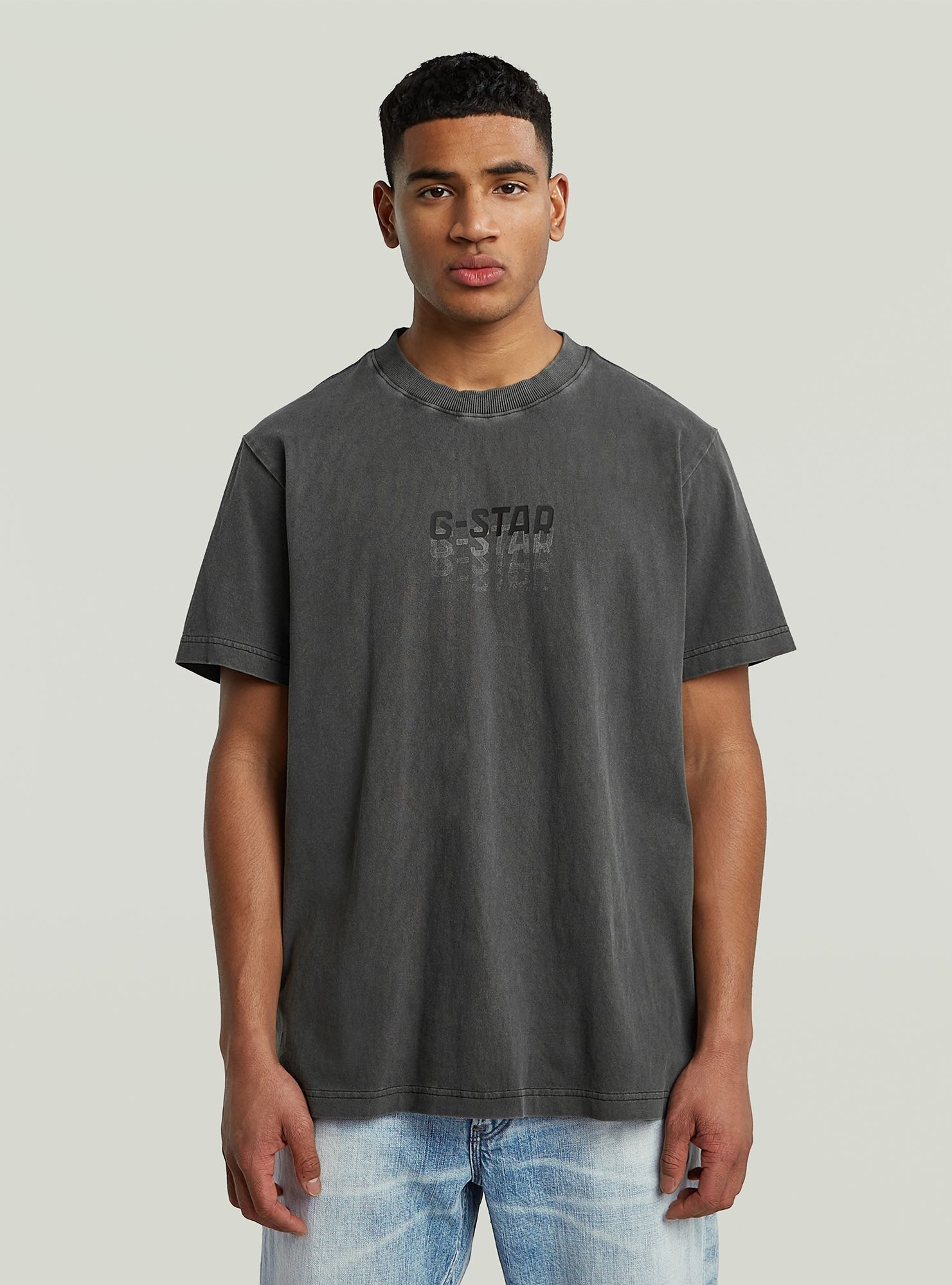 G-STAR T-Shirt "Multi Logo Overdyed Loose T-Shirt" günstig online kaufen