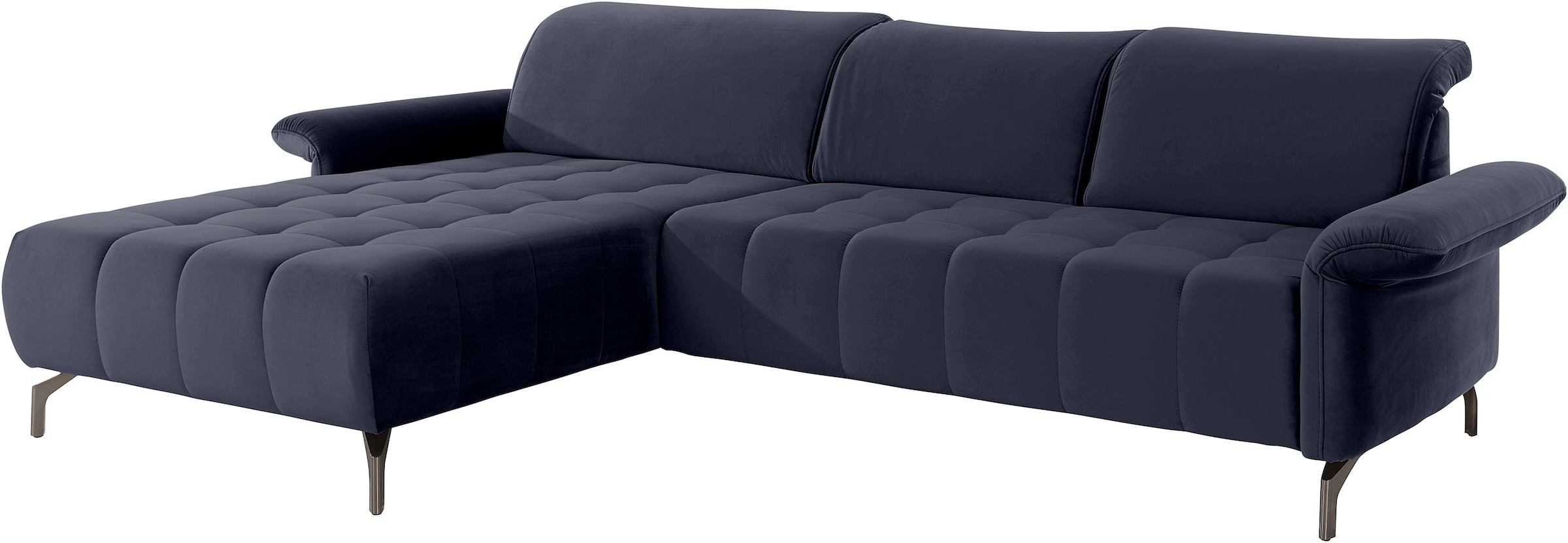 INOSIGN Ecksofa »Fresh L-Form«, Federkern, wahlweise Kopfteilverstellung und motorischer Vorziehsitz