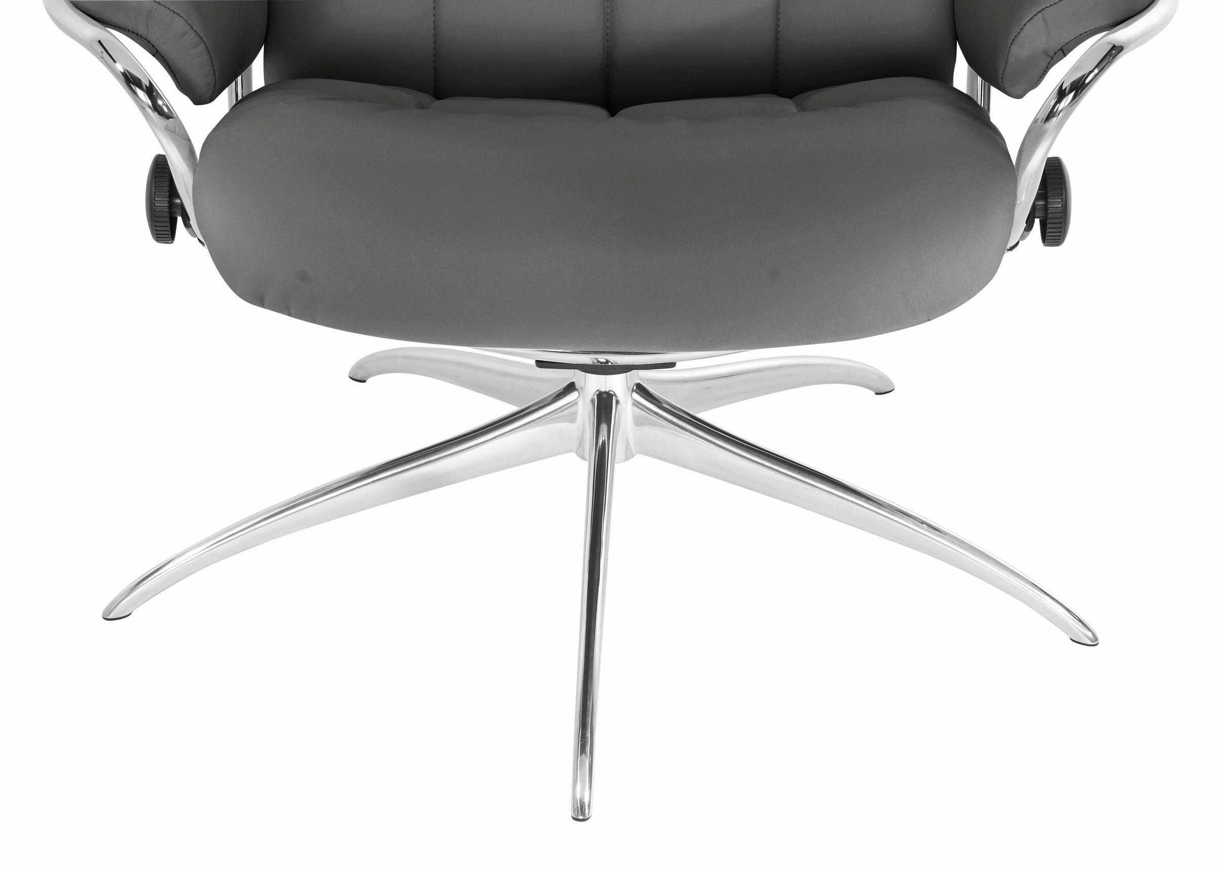 Stressless® Relaxsessel »London«, (Set, Relaxsessel mit Hocker), mit Hocker, High Back, mit Star Base, Gestell Chrom
