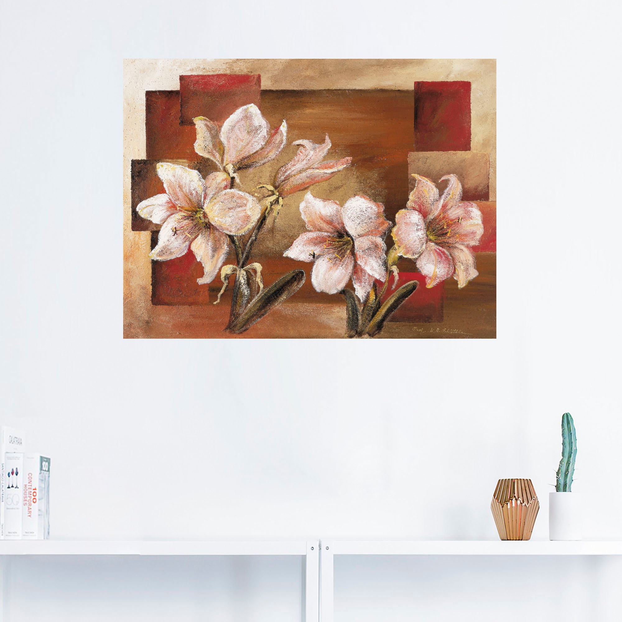 Artland Wandbild "Mallorcas Garten", Blumen, (1 St.), als Leinwandbild, Wan günstig online kaufen