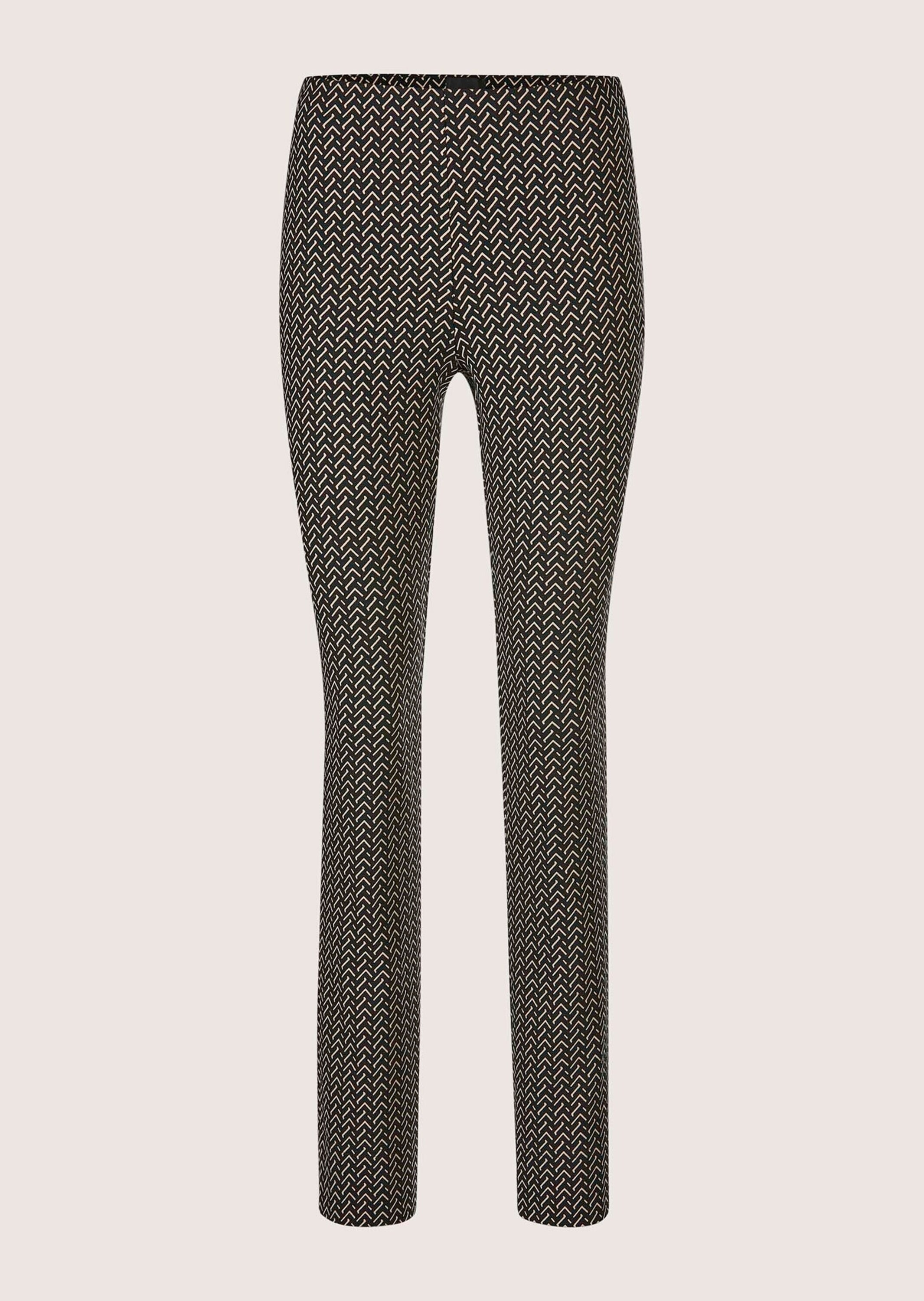 MADELEINE Schlupfhose "Hose Bootcut-Hose mit Allover-Print" Jacquard-Schlupfhose mit Boot-Cut