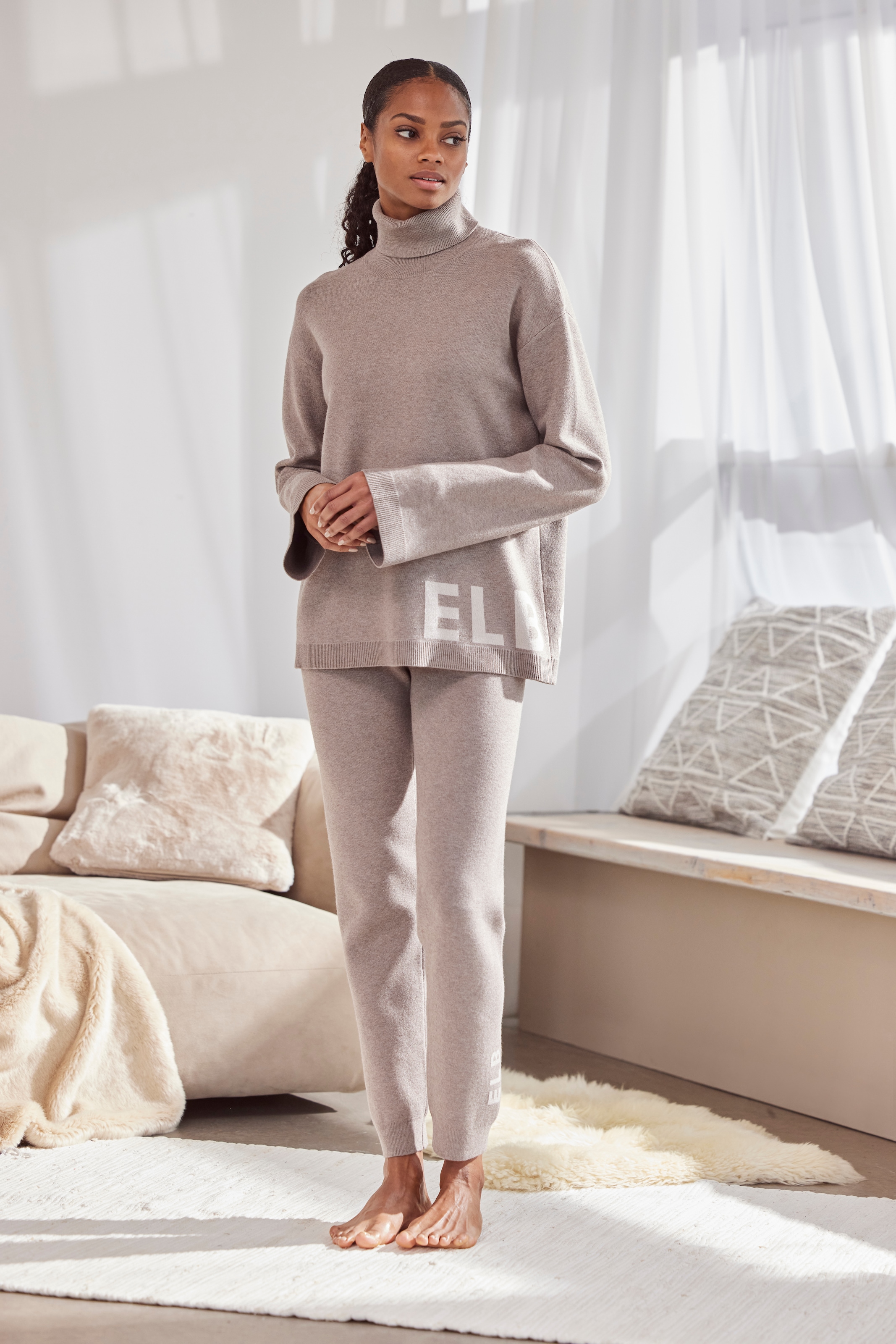 Elbsand Strickhose, aus weichem Strick, Loungewear