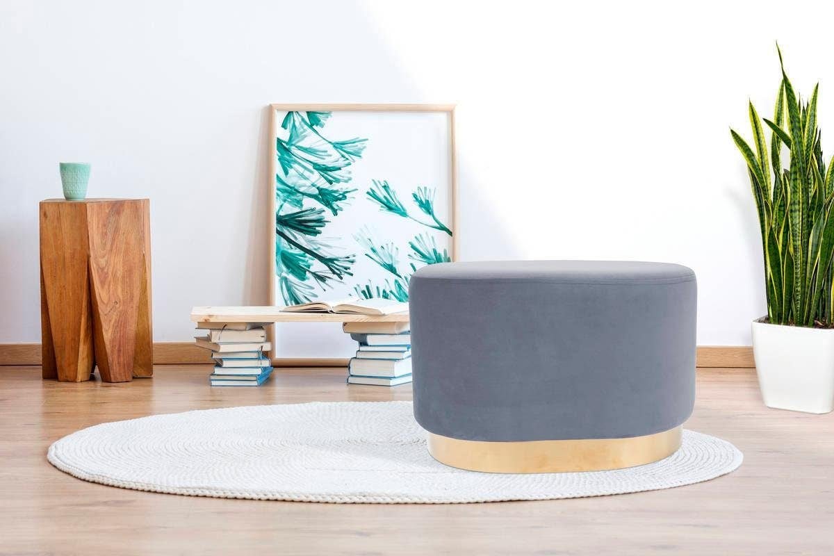 Kayoom Hocker "Nano 410, Hocker in stilvollem Design, ovale Form, mit Fuß a günstig online kaufen