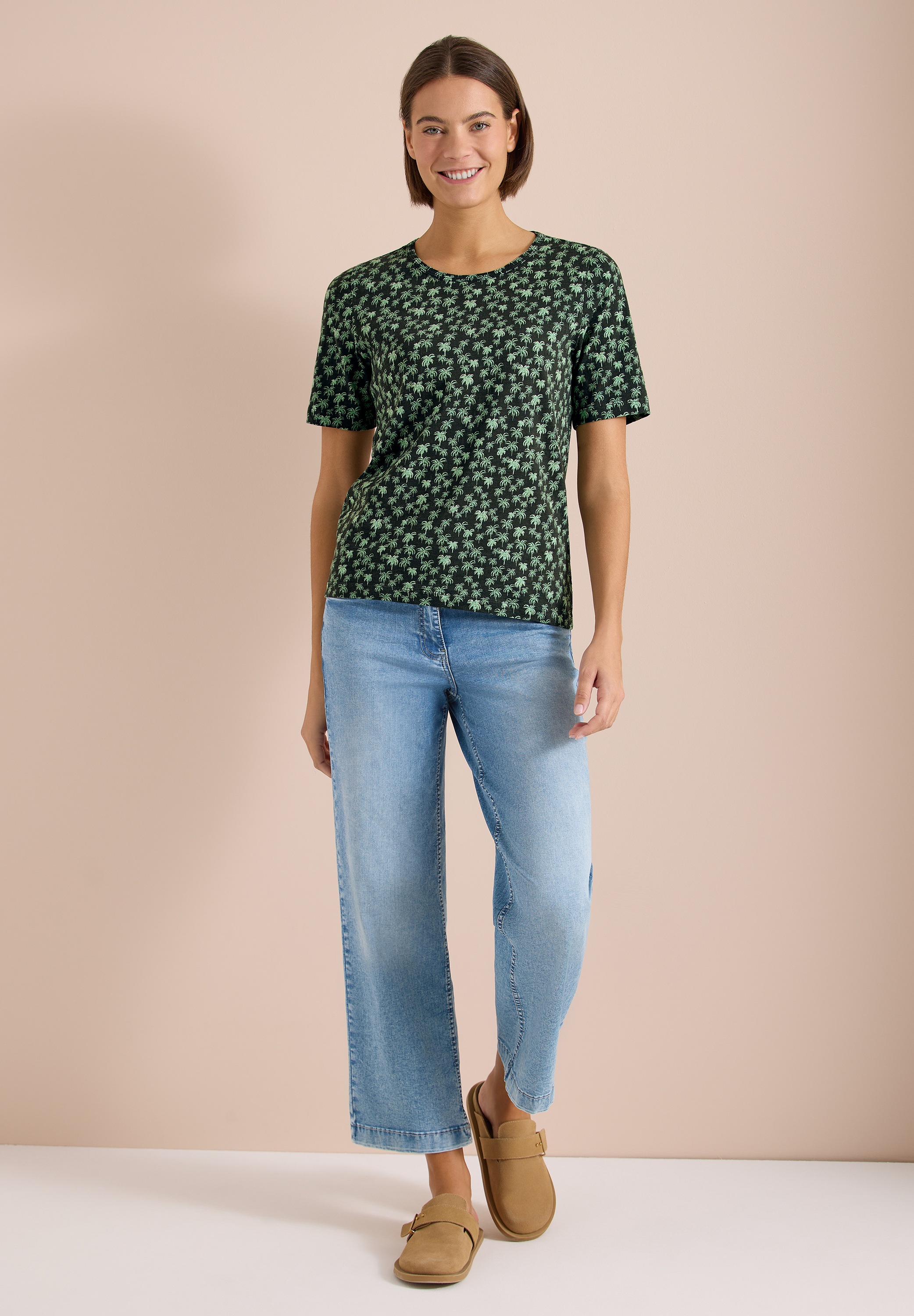 Cecil Print-Shirt aus reiner Baumwolle