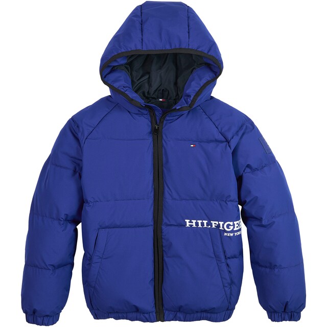 Tommy Hilfiger Winterjacke »HILFIGER LOGO PADDED JACKET«, mit Kapuze, mit  Hilfiger Logodruck kaufen | BAUR