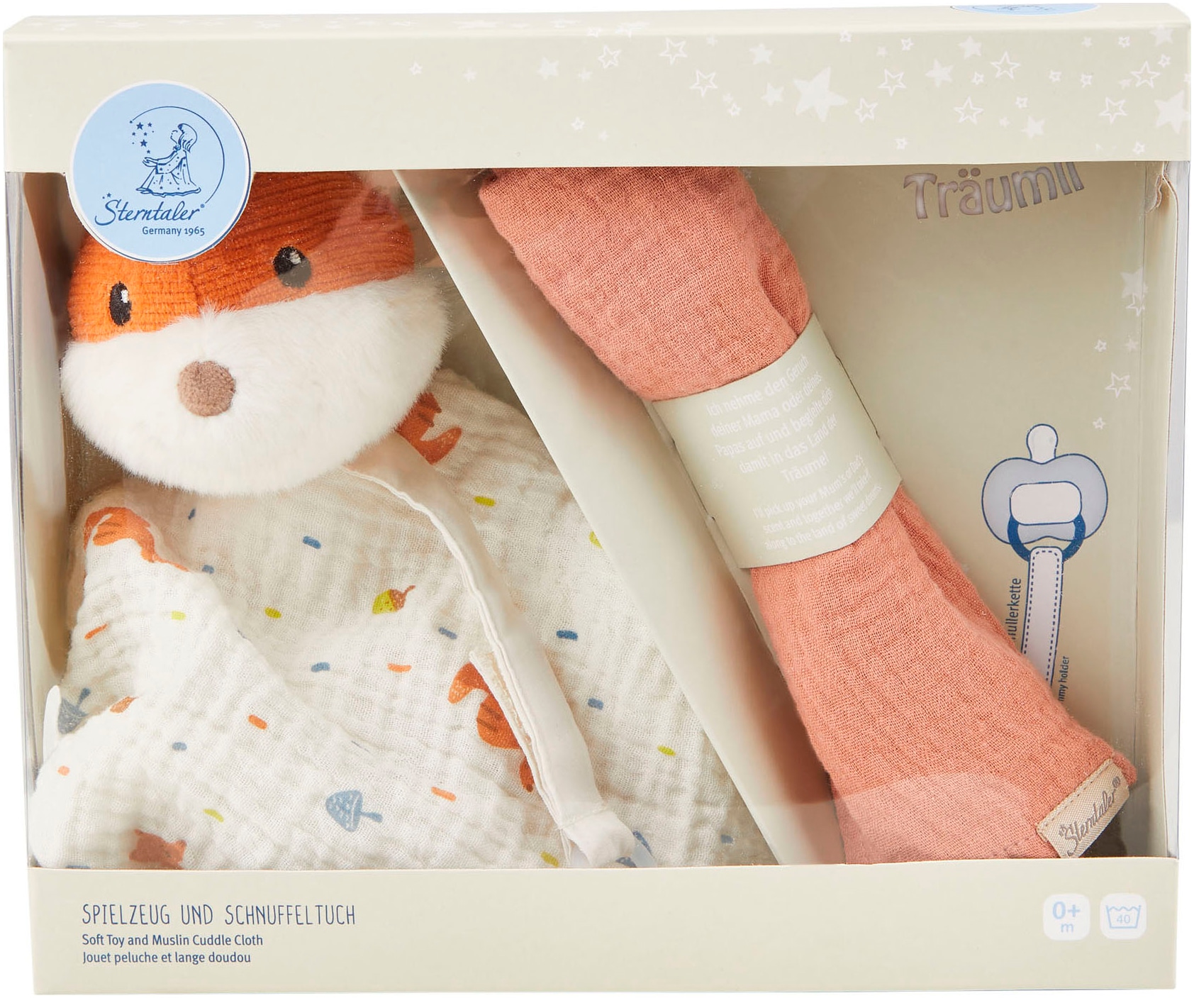 Sterntaler® Schmusetuch »Träumli-Set Fuchs Filou« Set, 