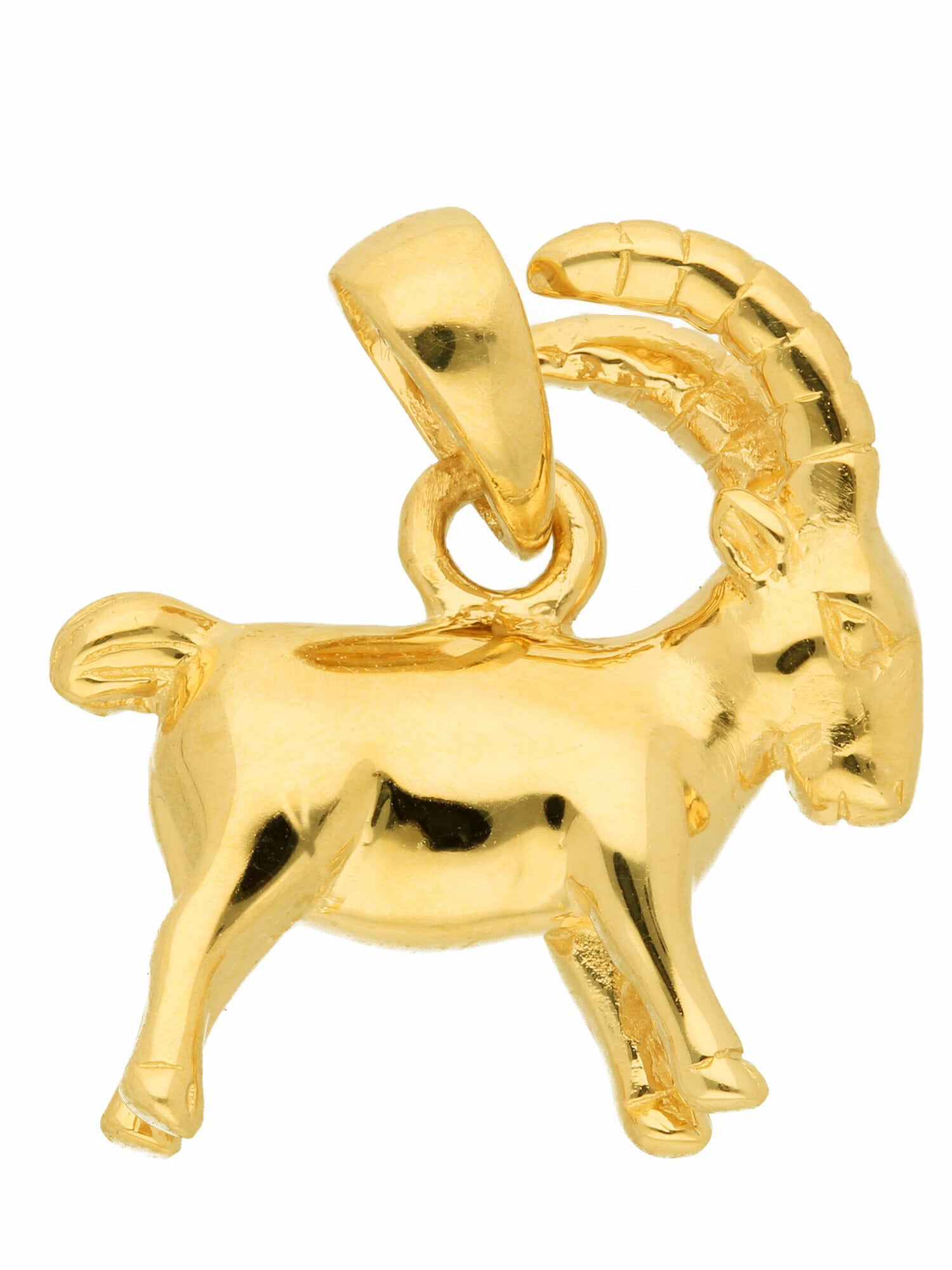 Adelia´s Kettenanhänger »585 Gold Sternzeichen Anhänger Steinbock«, Goldschmuck für Damen & Herren