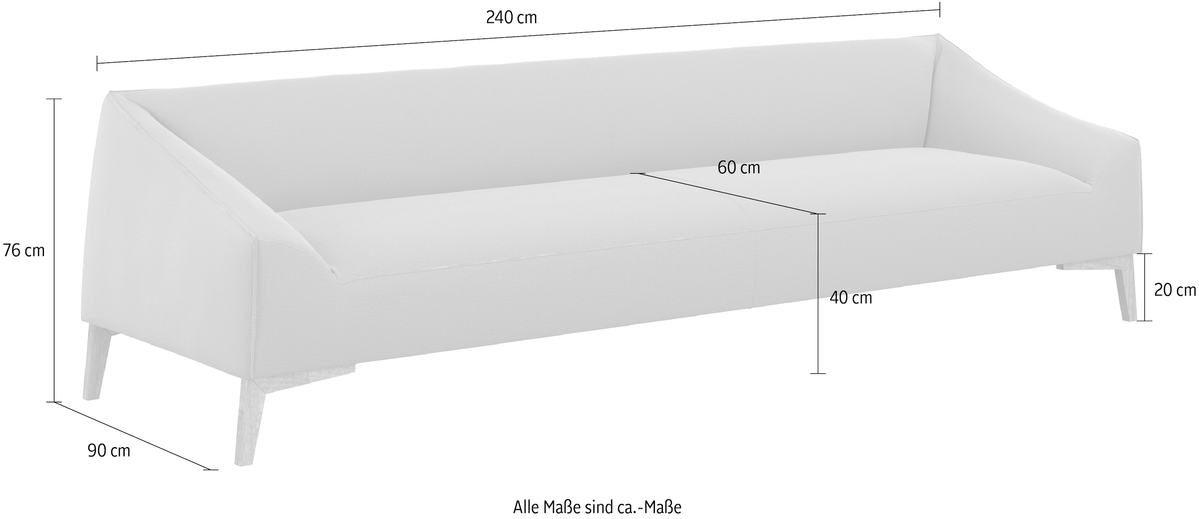 machalke® 3-Sitzer »dolce«