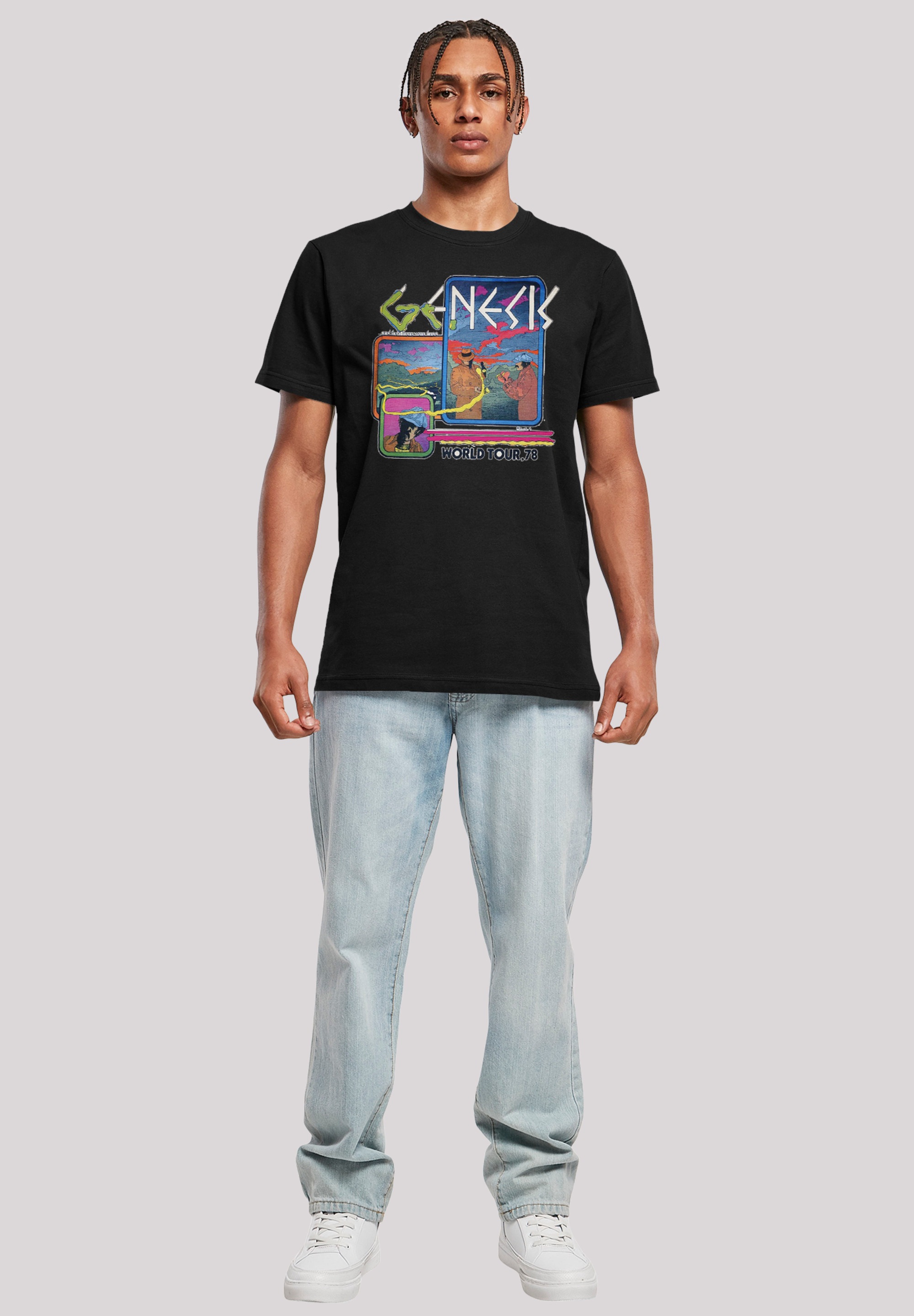 F4NT4STIC T-Shirt »Genesis World Tour 78«, Herren,Premium Merch,Regular-Fit,Basic,Bandshirt