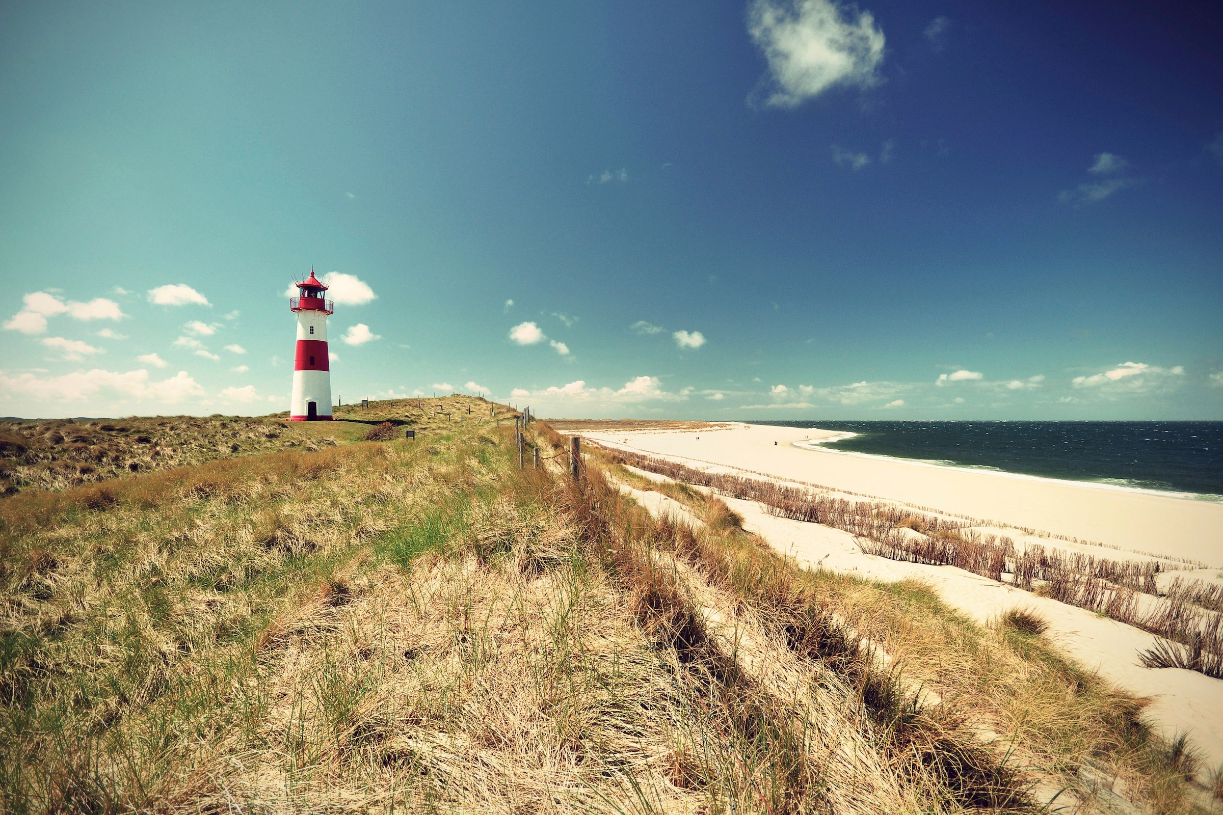 A.S. Création Leinwandbild »Lighthouse«, (1 St.), Strand Dünen Meer Keilrahmen Natur