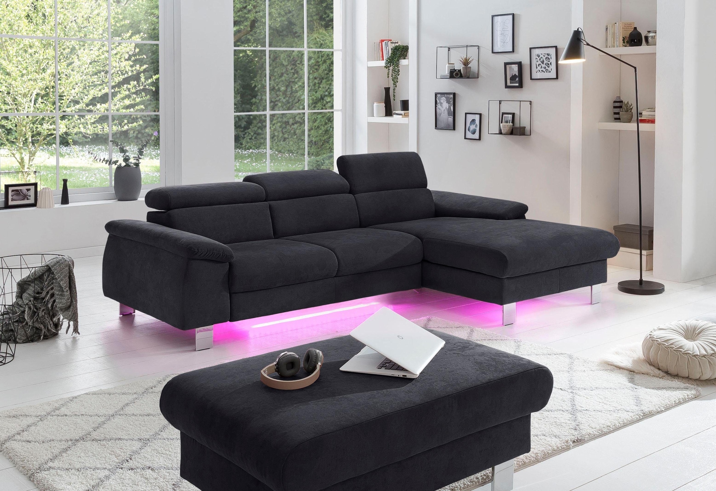 COTTA Polstergarnitur "Komaris L-Form", (Set), Set bestehend aus: Ecksofa m günstig online kaufen