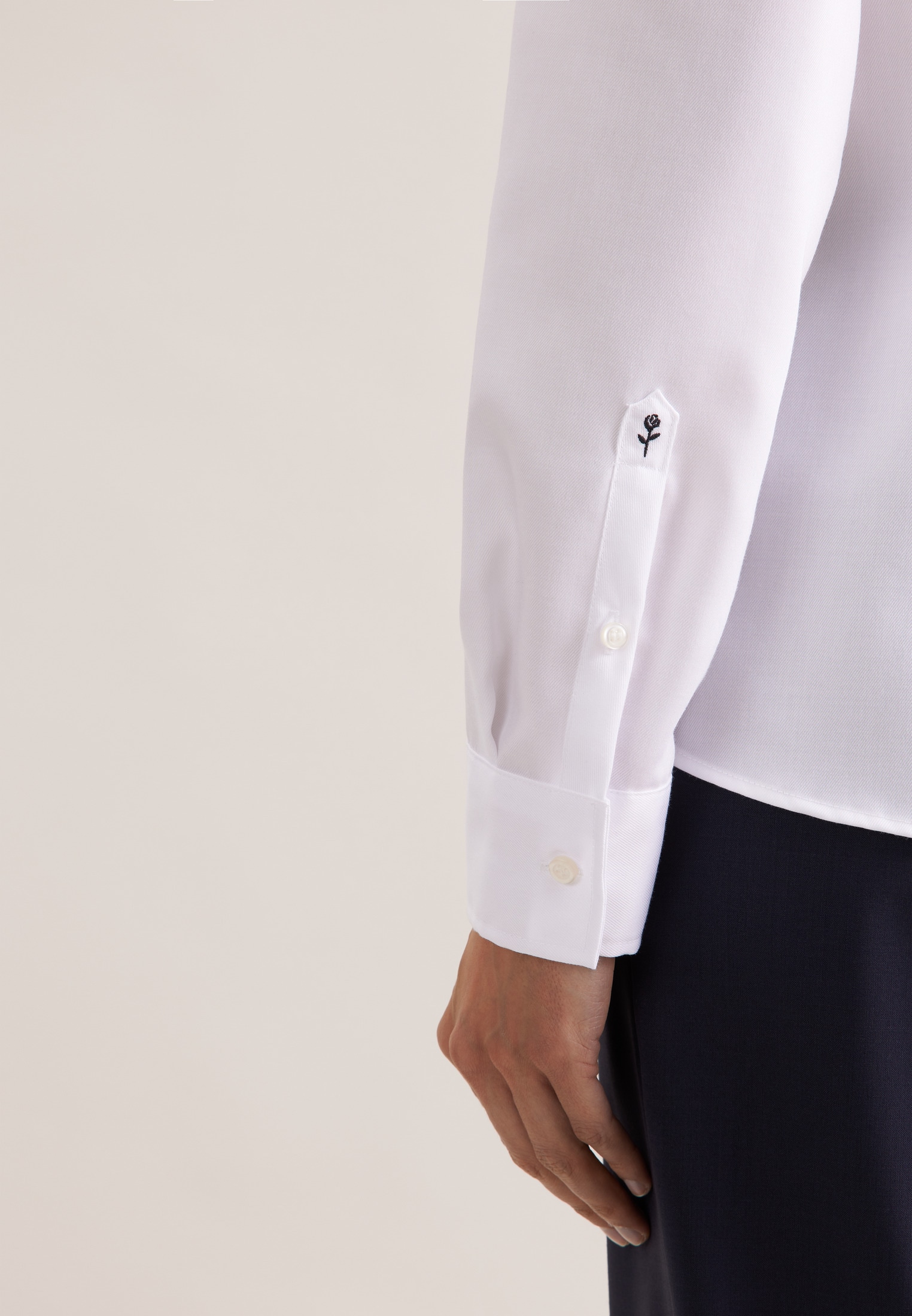 seidensticker Hemdbluse »Schwarze Rose« 1/1 Kragen Uni