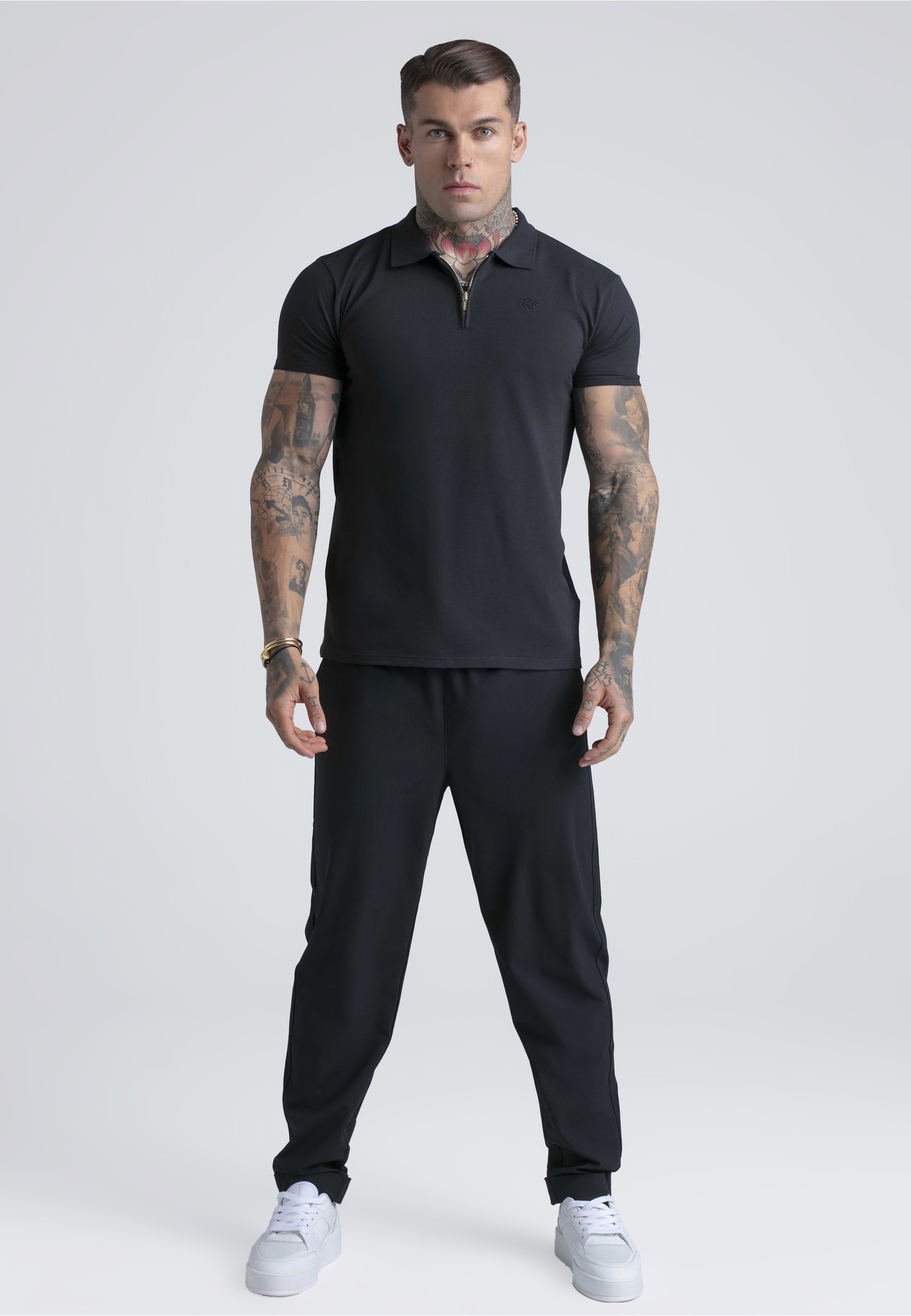 Siksilk Poloshirt »SikSilk Zip Polo T-Shirt« 1