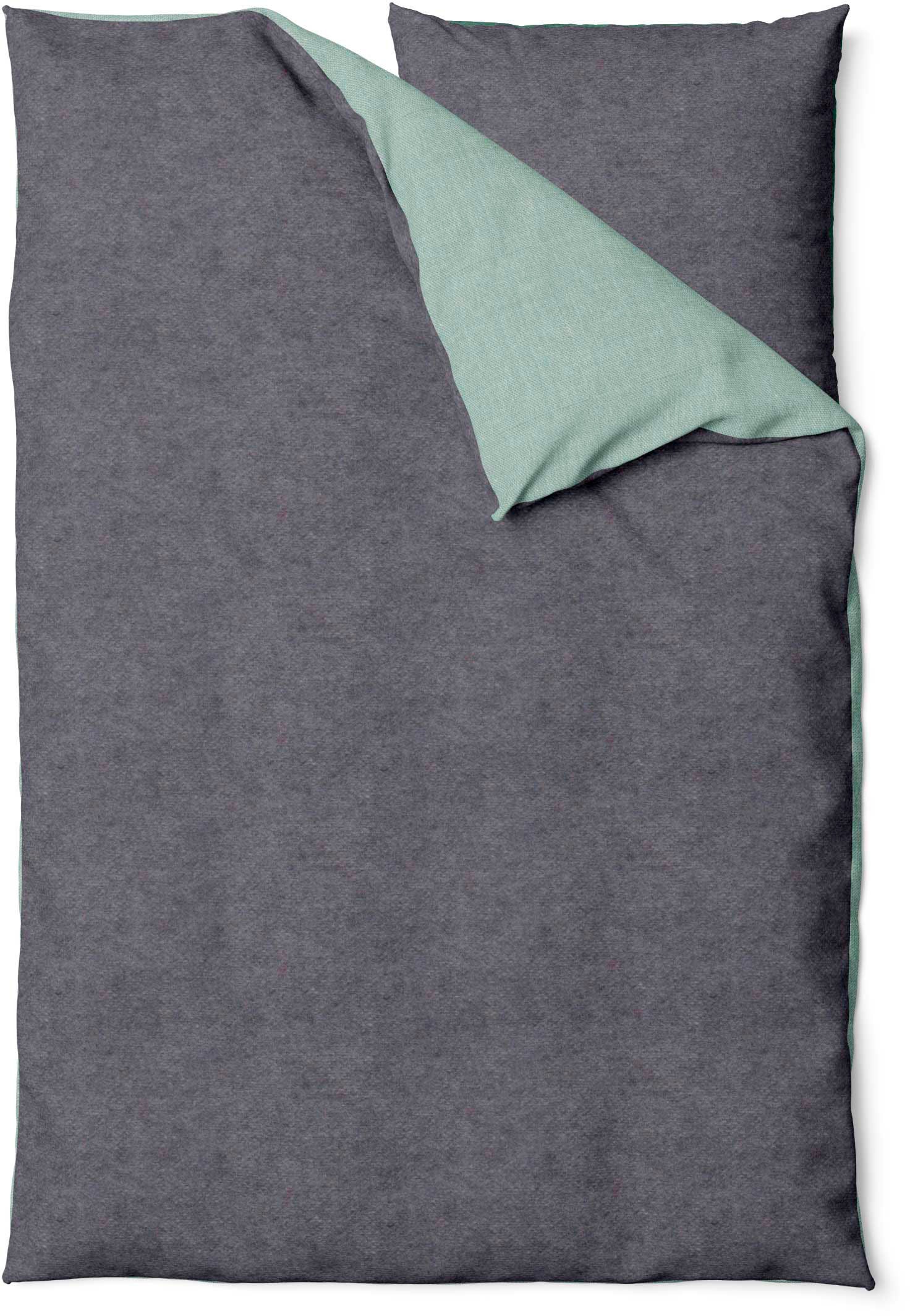 SETEX Wendebettwäsche "Feinbiber" 2 Stk. mit Wendefunktion günstig online kaufen