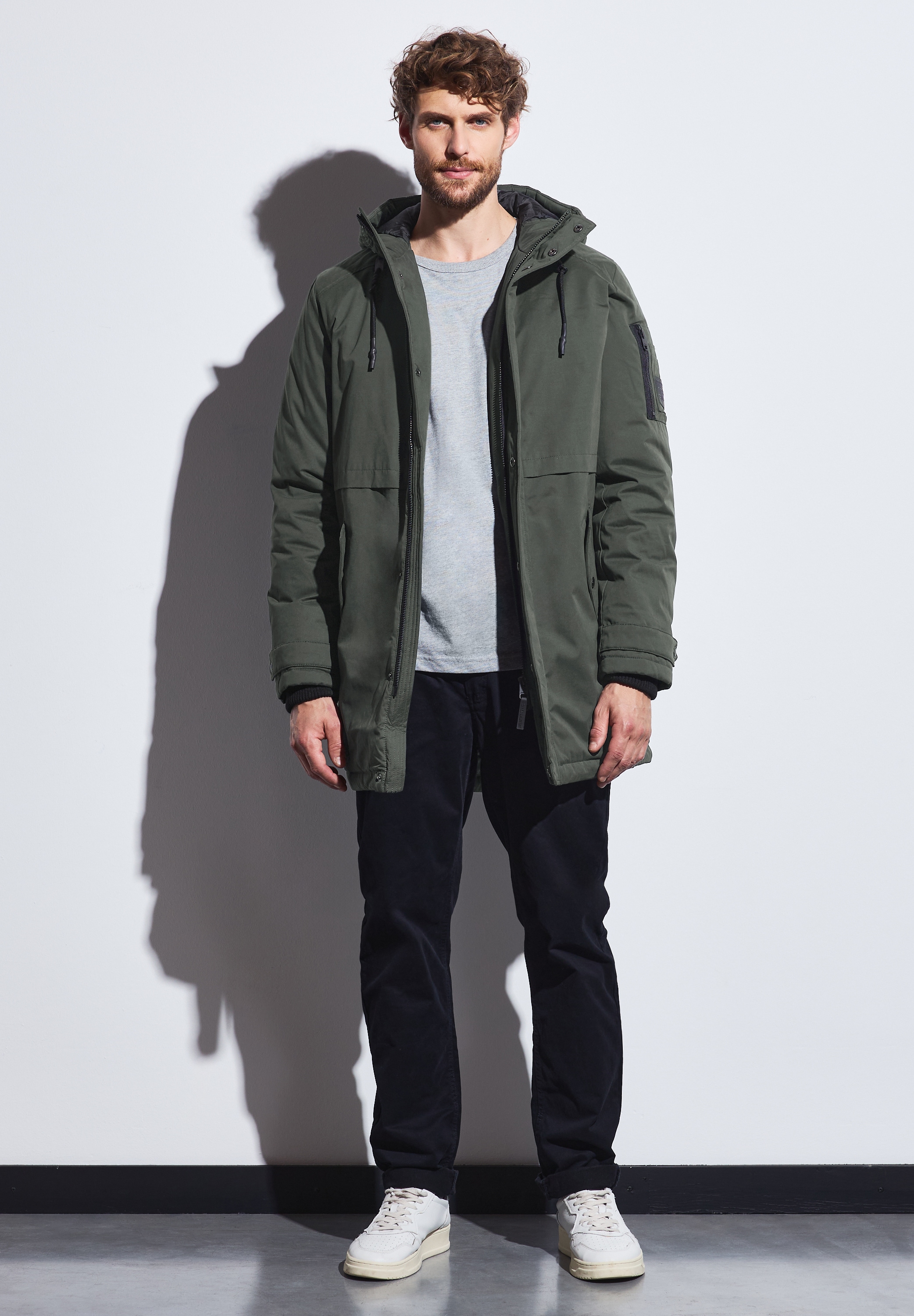 STREET ONE MEN Wintermantel, mit Zipper