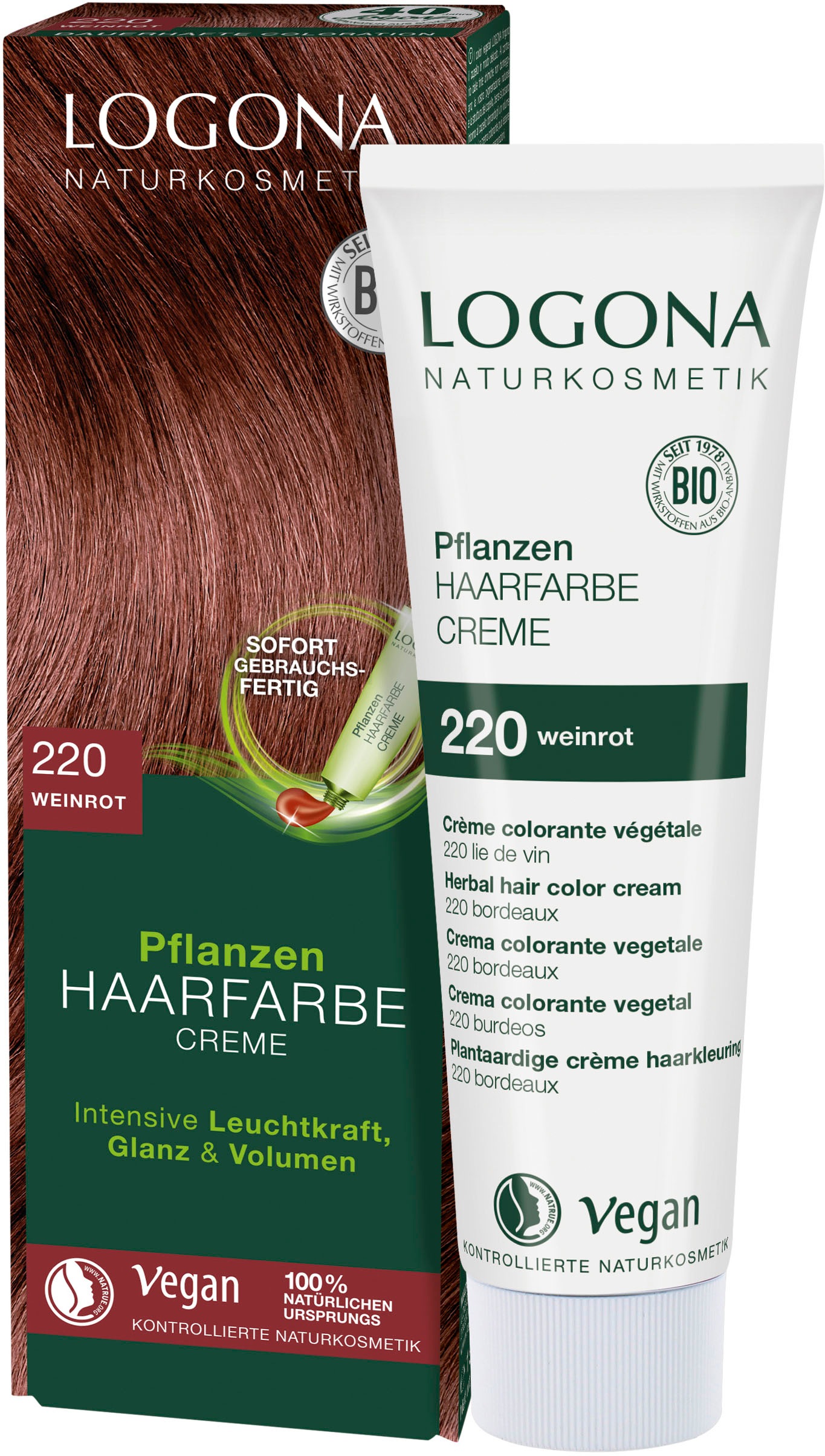 LOGONA Haarfarbe »Logona Pflanzen-Haarfarbe Creme« | kaufen online BAUR