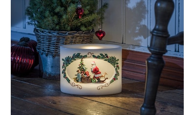KONSTSMIDE LED-Kerze »Weihnachtsdeko«, LED Echtwachskerze Weihnachtsmann mit Kind kaufen
