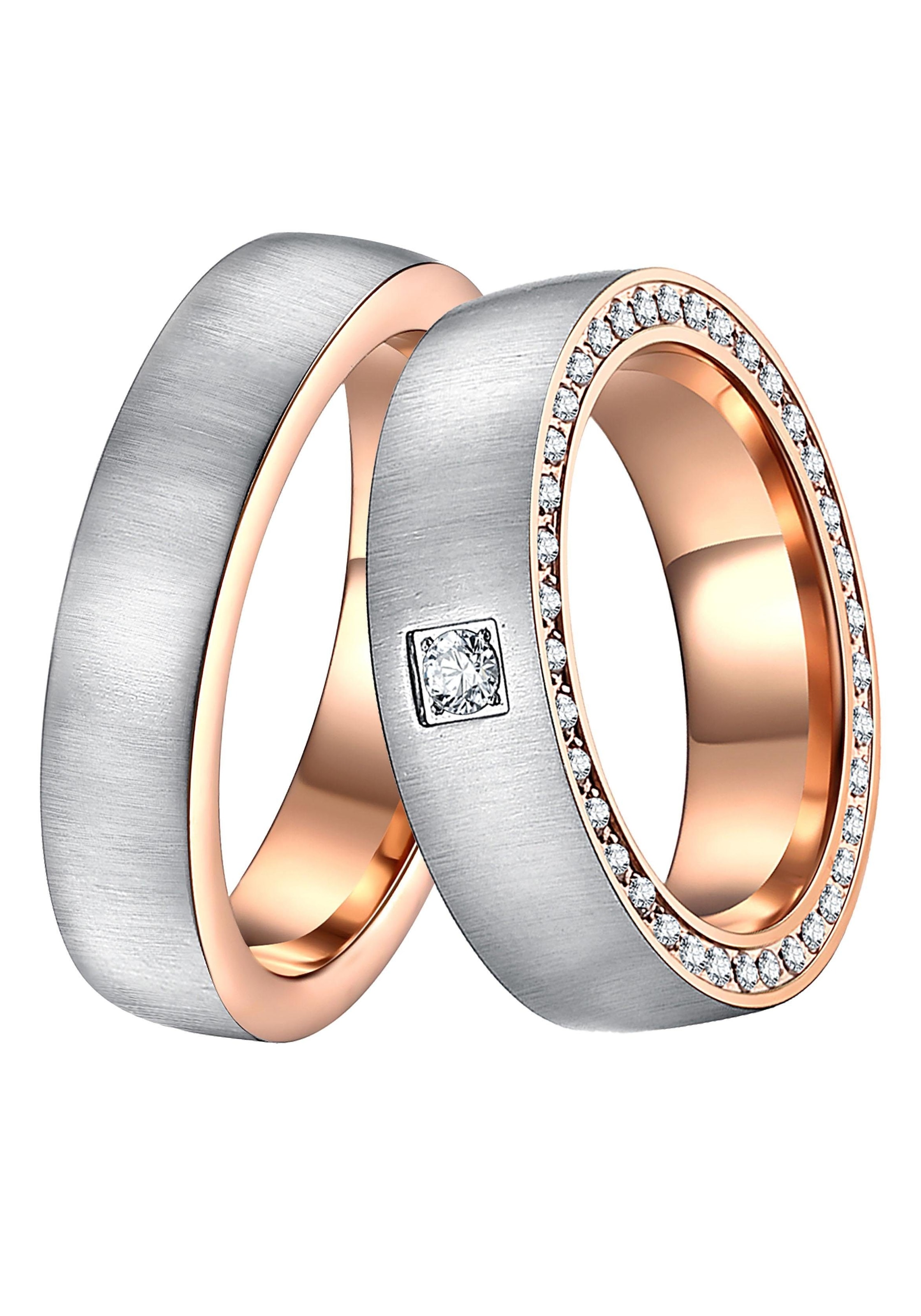 Trauring »Schmuck Geschenk Edelstahl Trauring Ehering Partnerring LIEBE«, Made in...