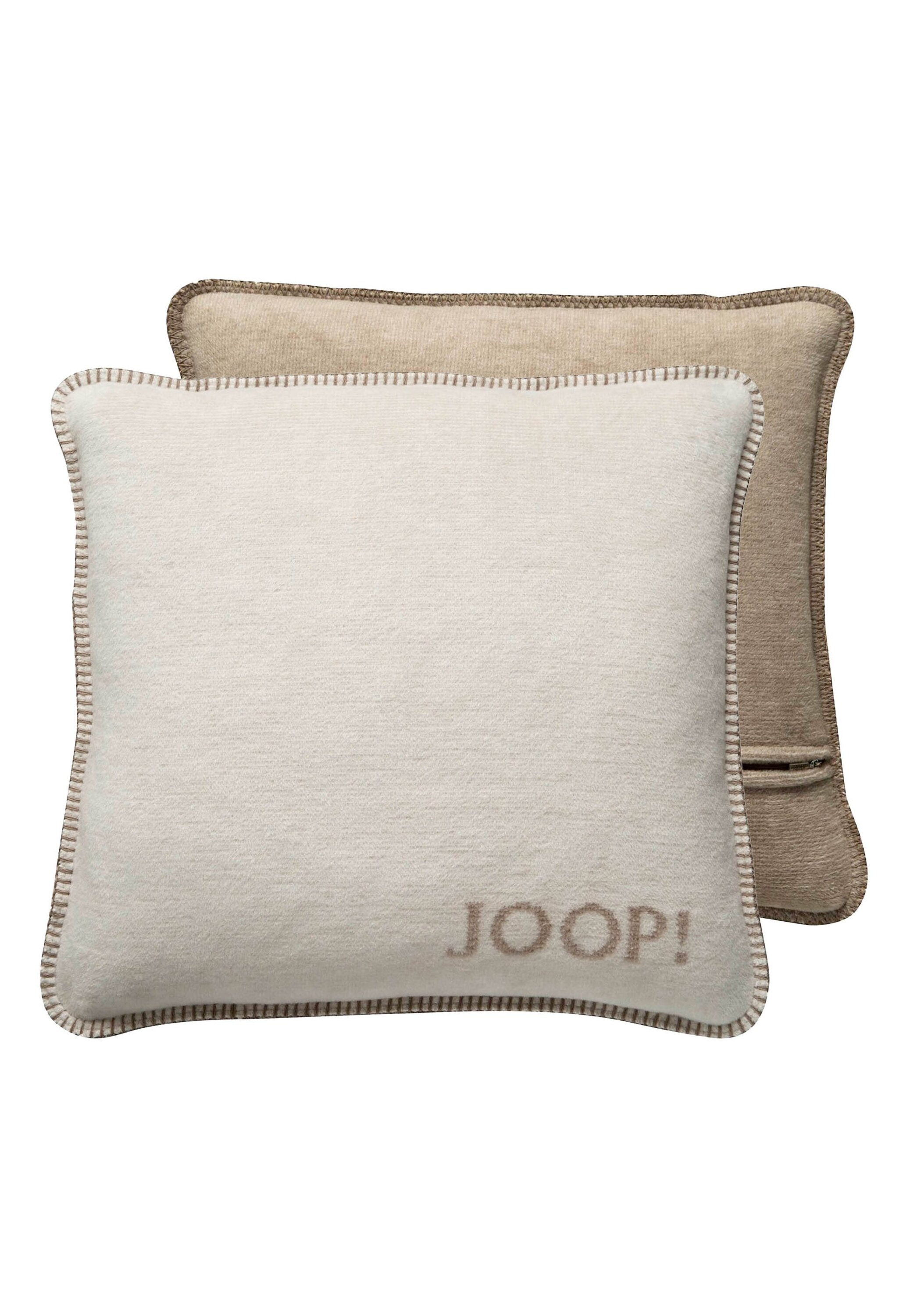 Dekokissen JOOP, B:50cm, beige, Obermaterial: 58% Baumwolle CO. 35% Polyacryl PAN. 7% Polyester PES., Dekokissen_Sitzkissen_Kissenhüllen,