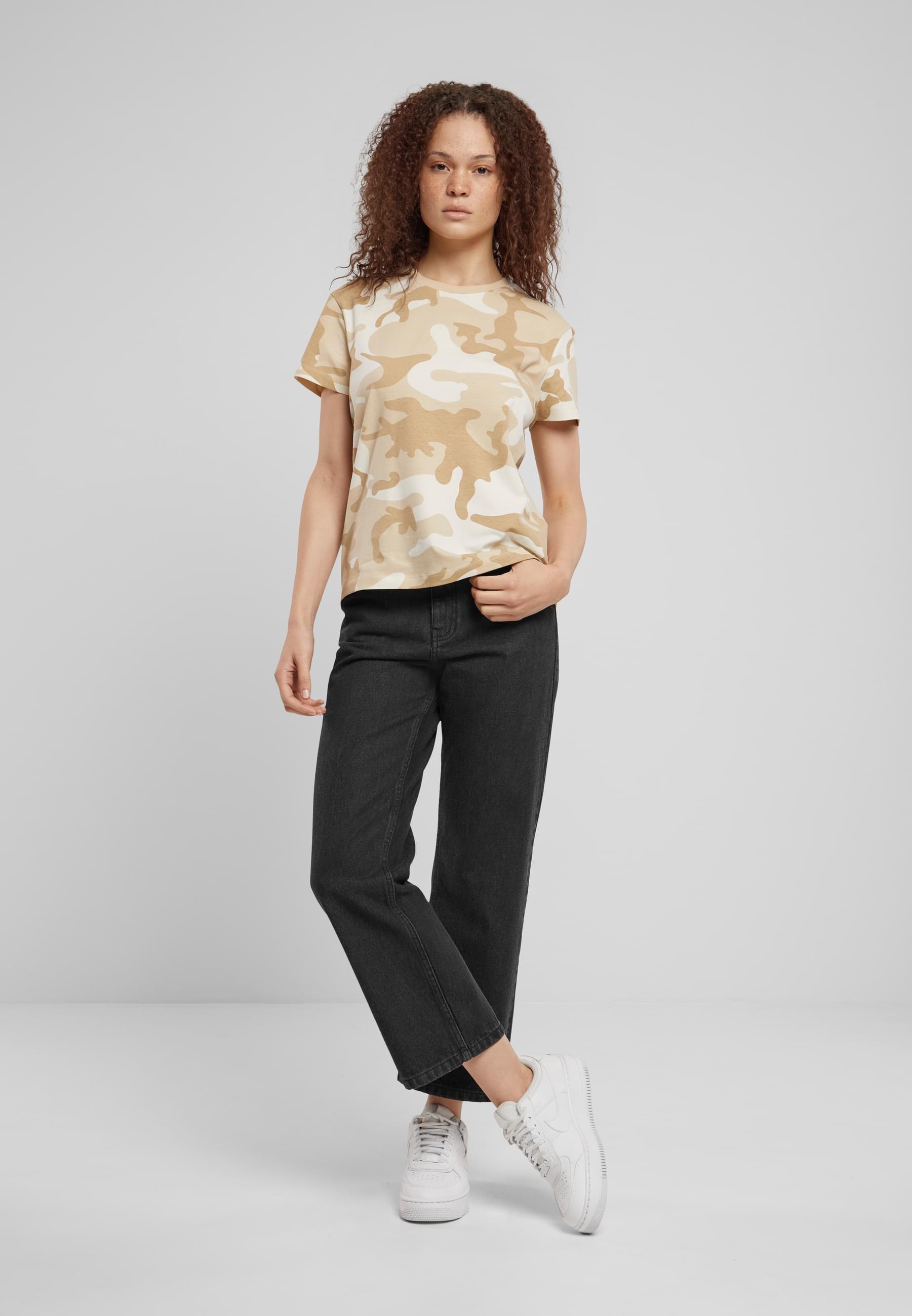 URBAN CLASSICS T-Shirt »Urban Classics Ladies Camo Regular Tee«, (1 tlg.)