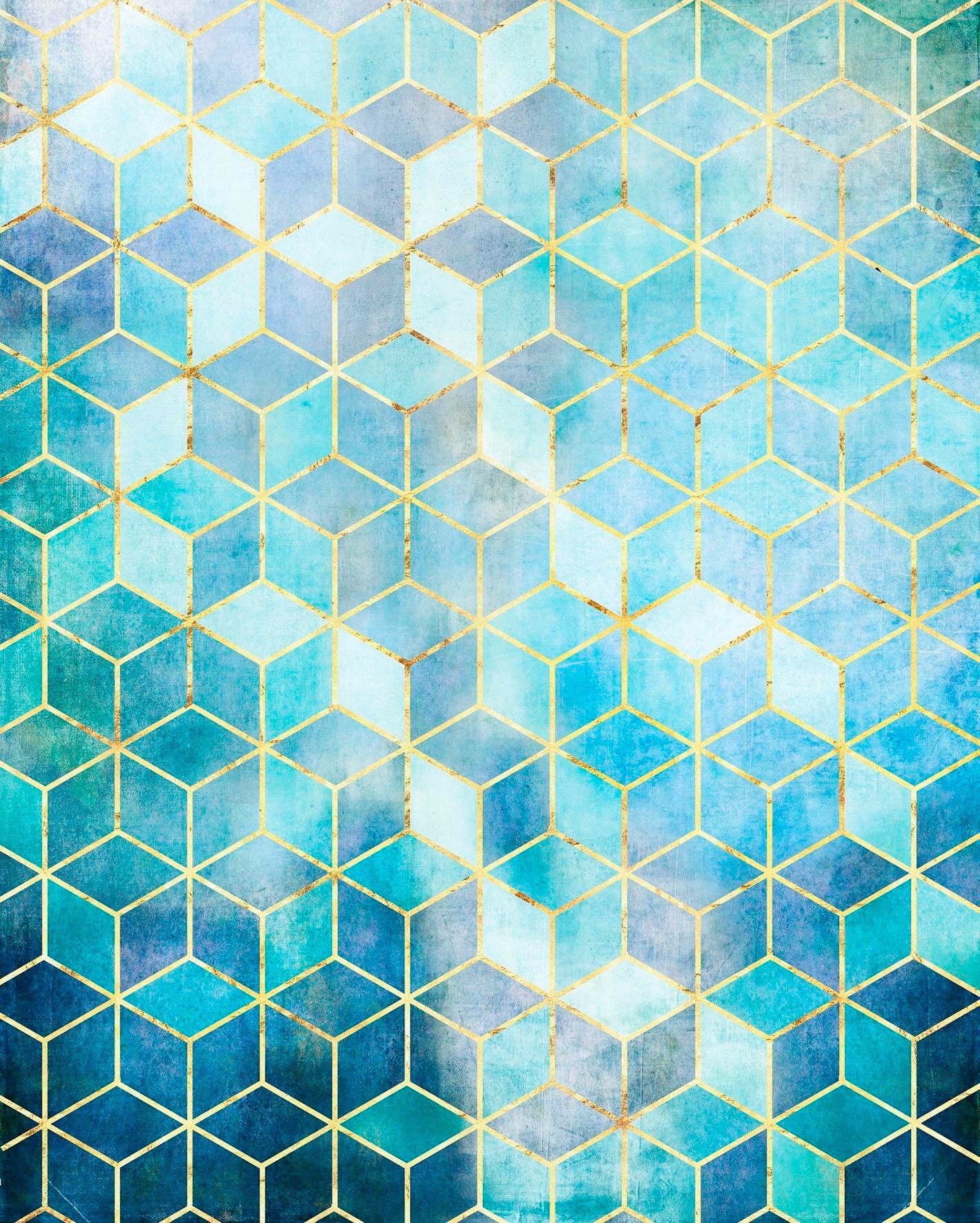 Vliestapete »Mosaik Azzuro«, 200x250 cm (Breite x Höhe), Vliestapete, 100 cm Bahnbreite