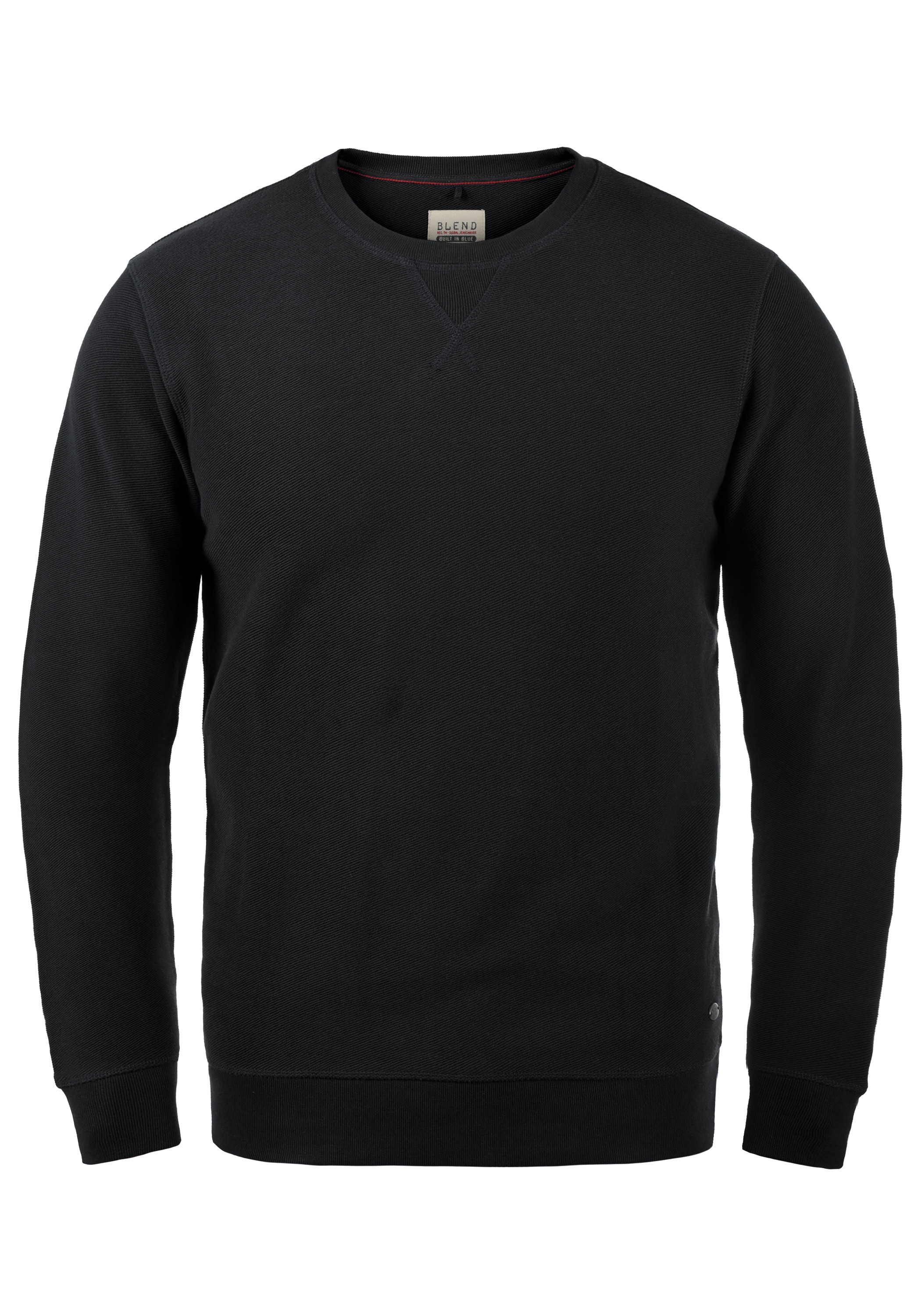Blend Longpullover "BHFalk" Sweatpullover mit Metallbadge günstig online kaufen