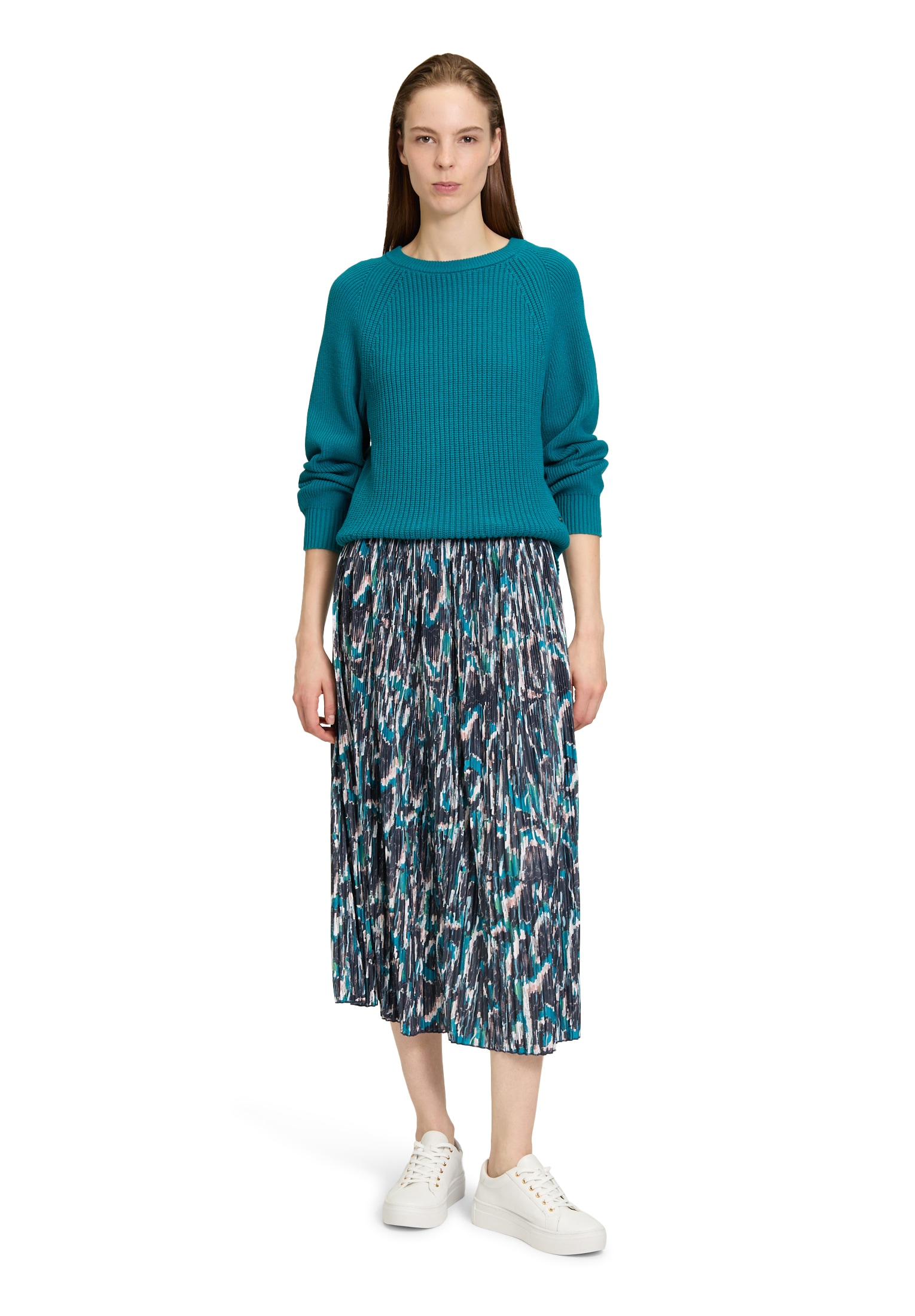 Betty&Co Midirock »Betty & Co Damen Midirock mit Plissee«, Plissee