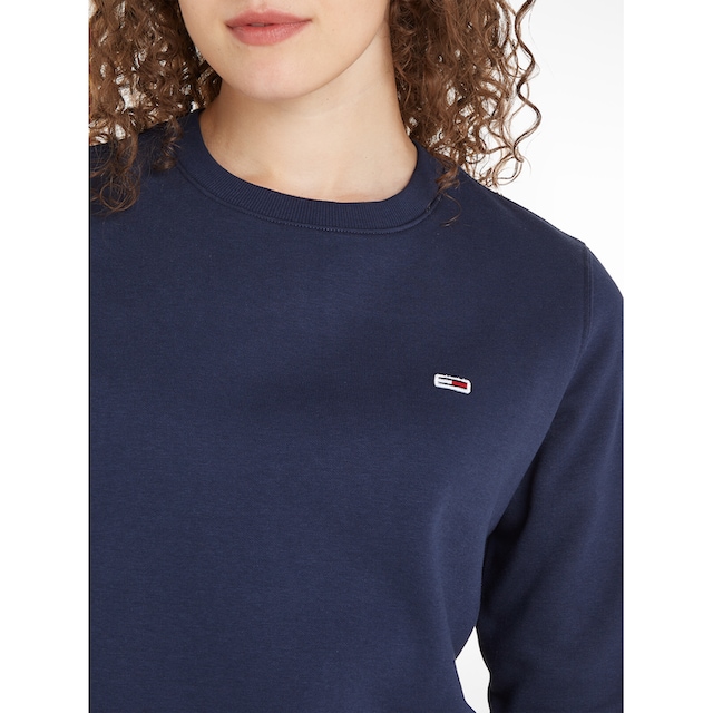 Tommy Jeans Sweatshirt »TJW REGULAR FLEECE C NECK«, mitTommy Jeans Logo-Flag  auf der Brust für bestellen | BAUR