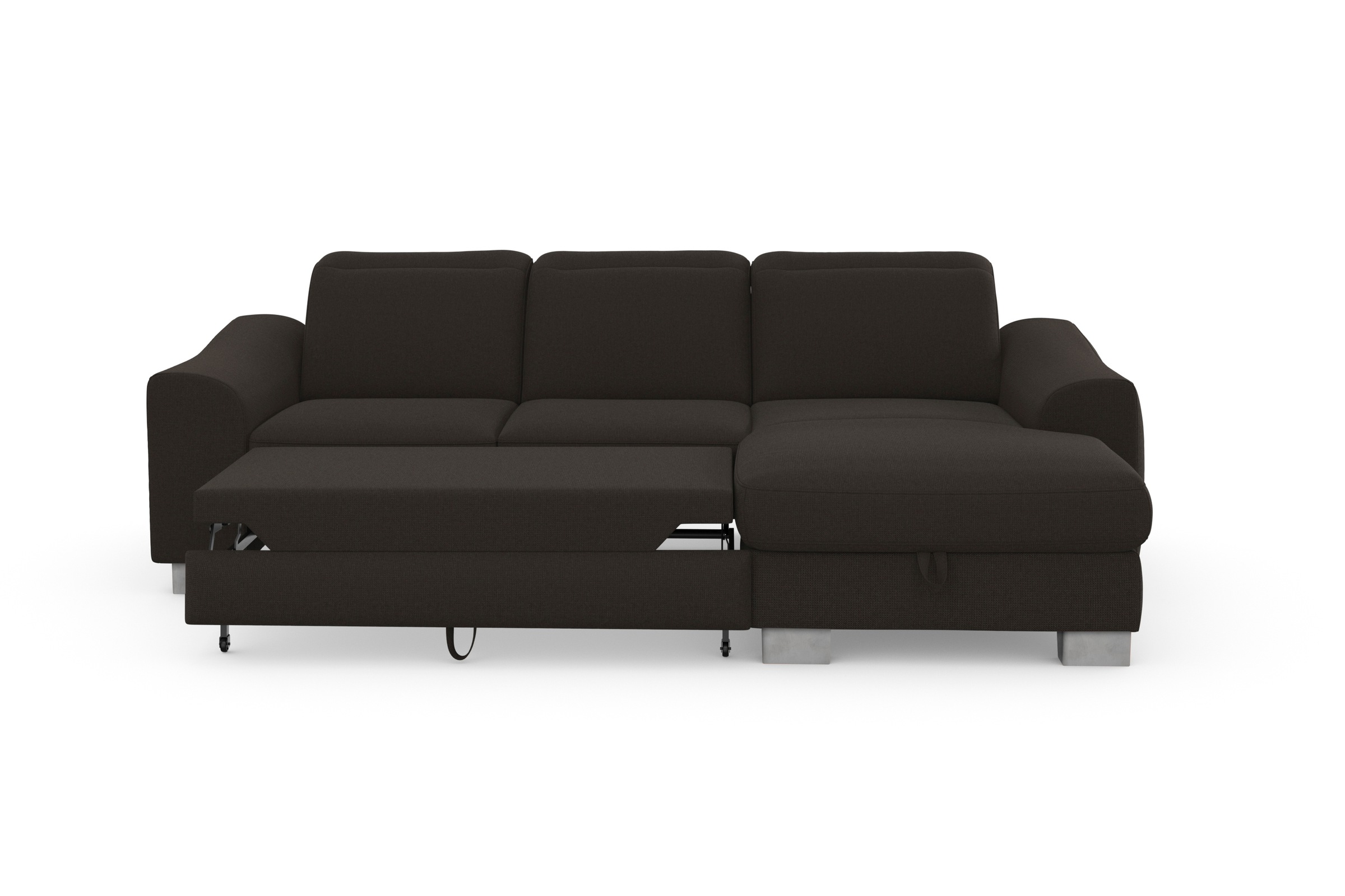Thumbnail - sit&more Ecksofa "Dundee L-Form", mit Federkern und Edelstahlfüßen, wahlweise mit Kopfteilverstellung