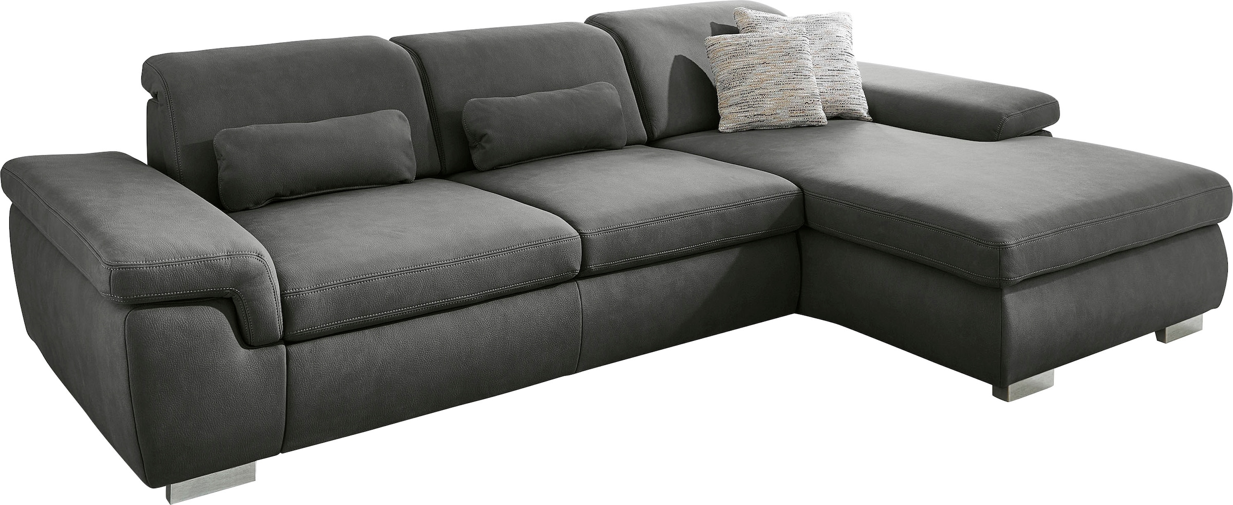 Die PlanBar Ecksofa »MP-IN17041 L-Form«, mit Sitztiefenverstellung, optional Kopfteilverstellung & Bettfunktion